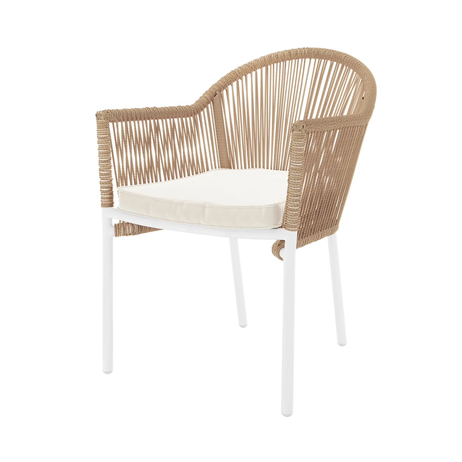Krates & Mindanao Outdoor Concrete Dining Set in Beige - Image 3