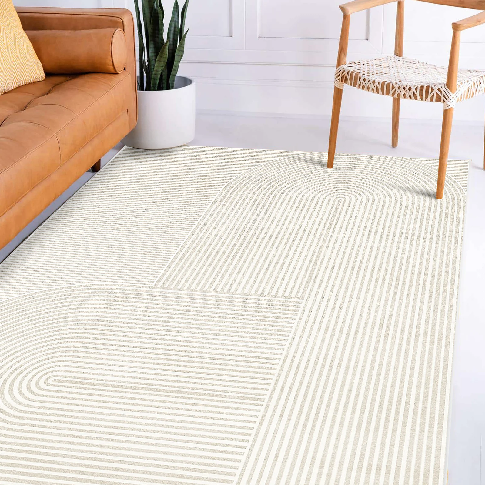 Krokom 160x230cm Modern Abstract Indoor Floor Rug - Image 2
