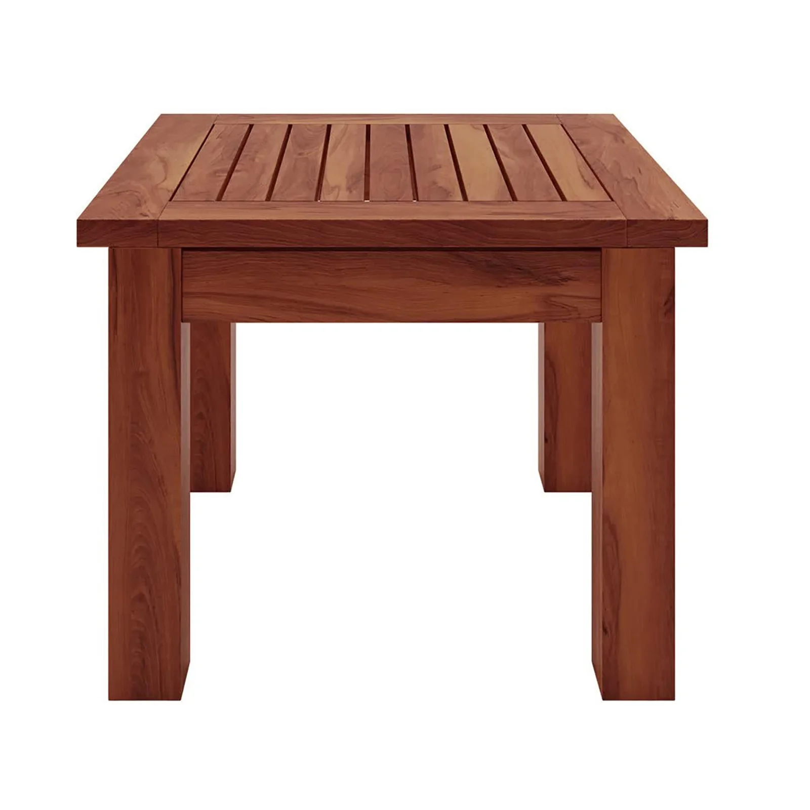 Laurette Outdoor Timber Side Table in Natural - Image 3