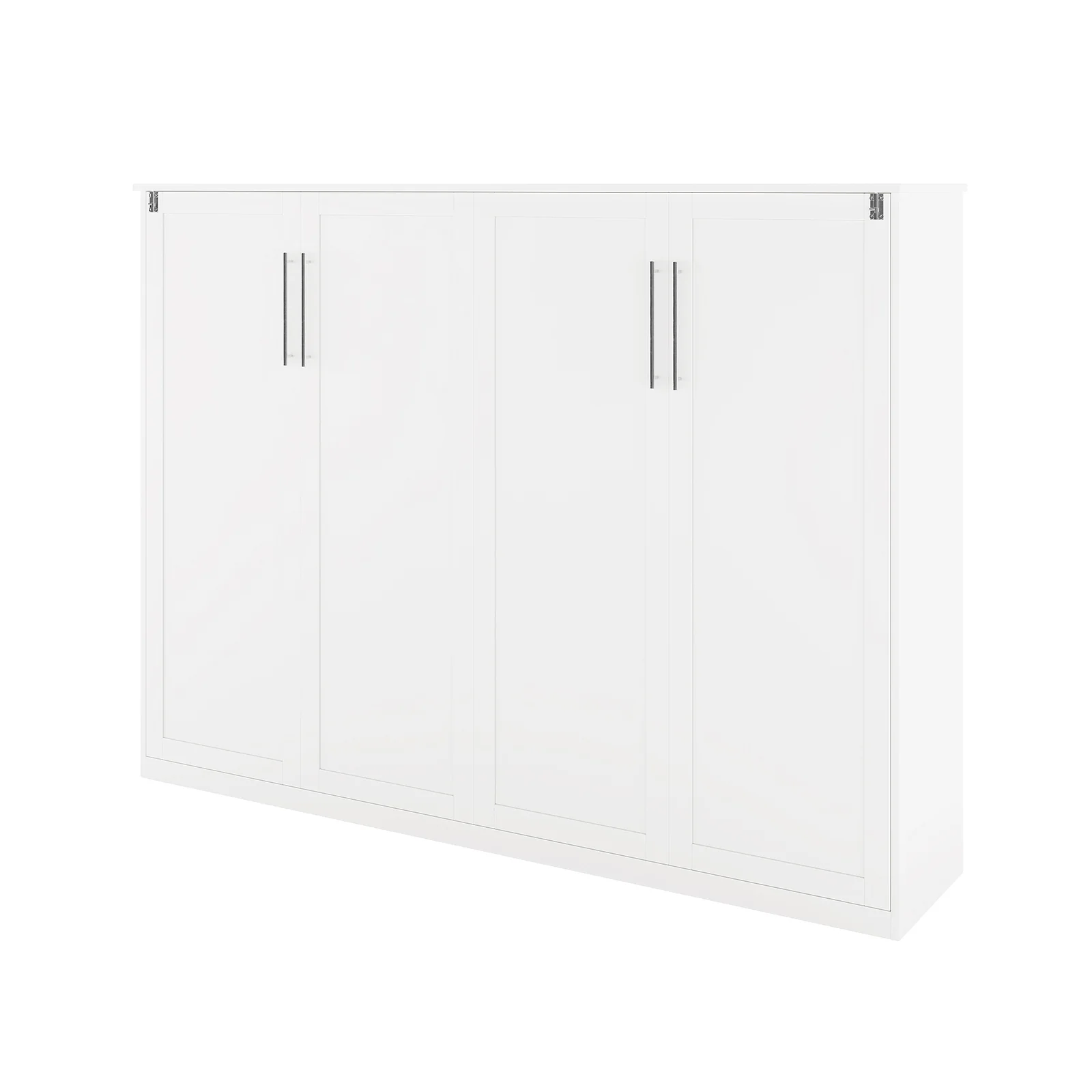 Leeton Queen Space Saving Foldout Wall Bed in White - Image 8