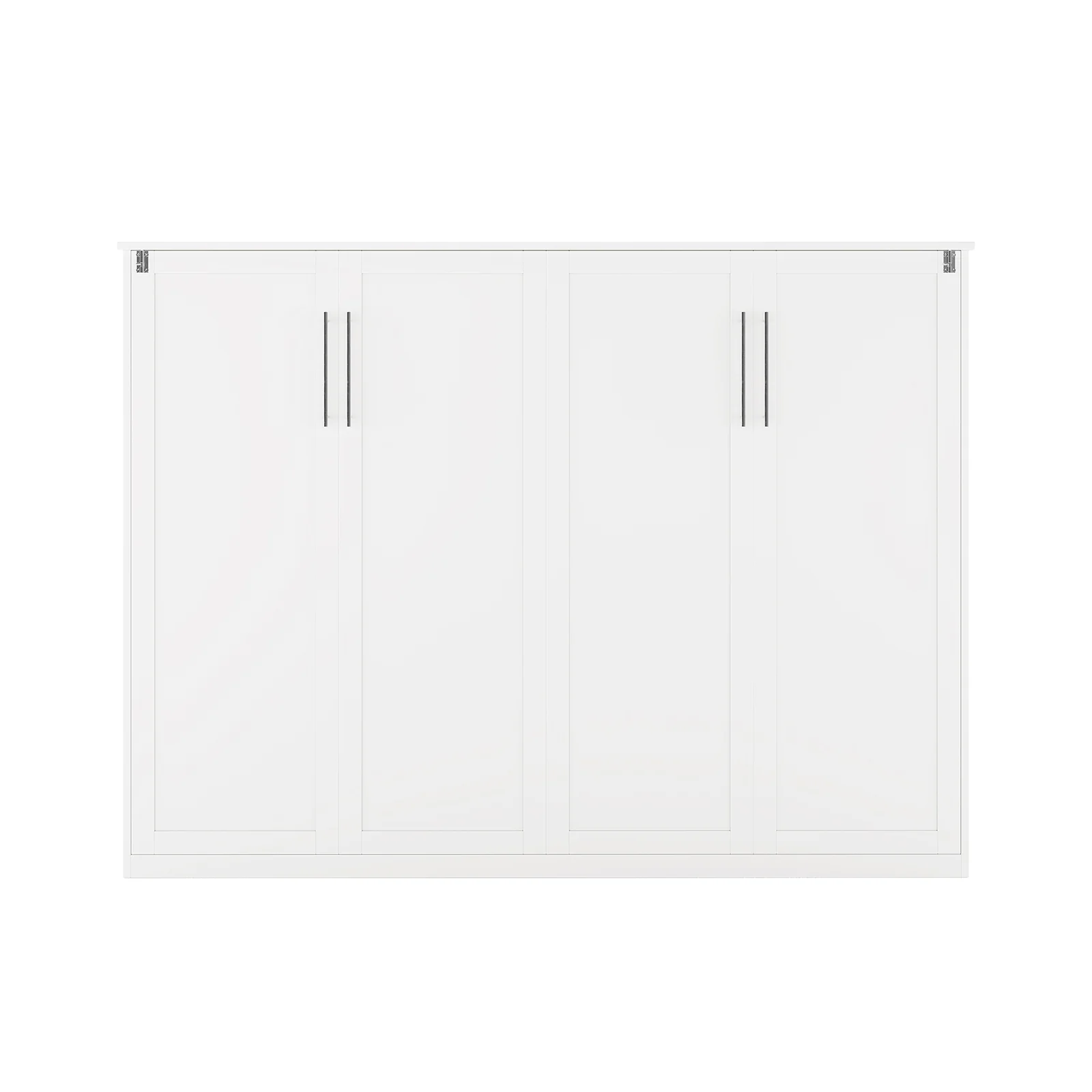 Leeton Queen Space Saving Foldout Wall Bed in White - Image 9
