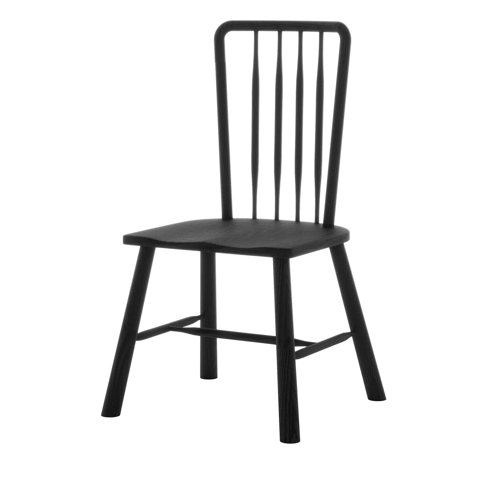 Leigh High Back Hardwood Dining Chair Set of 2 in Black - Image 6