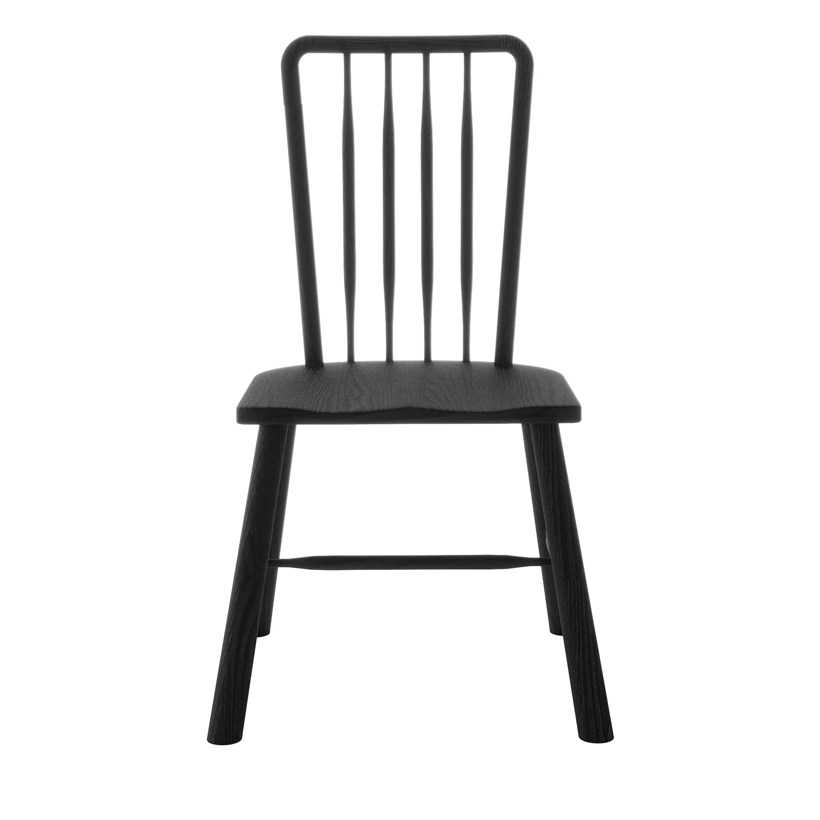 Leigh High Back Hardwood Dining Chair Set of 2 in Black - Image 7