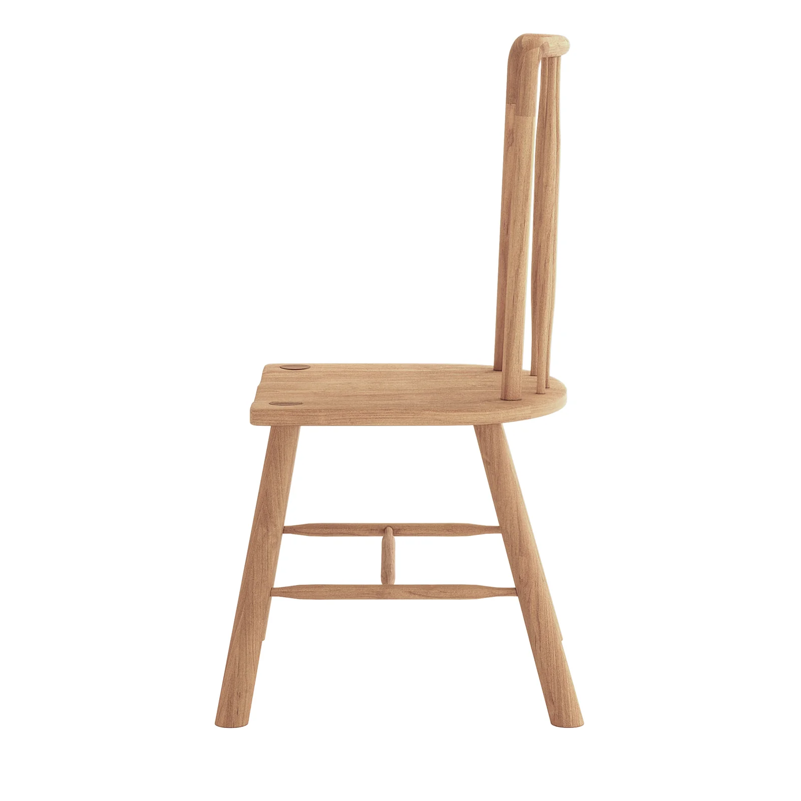 Leigh High Back Hardwood Dining Chair Set of 2 in Natural - Image 10