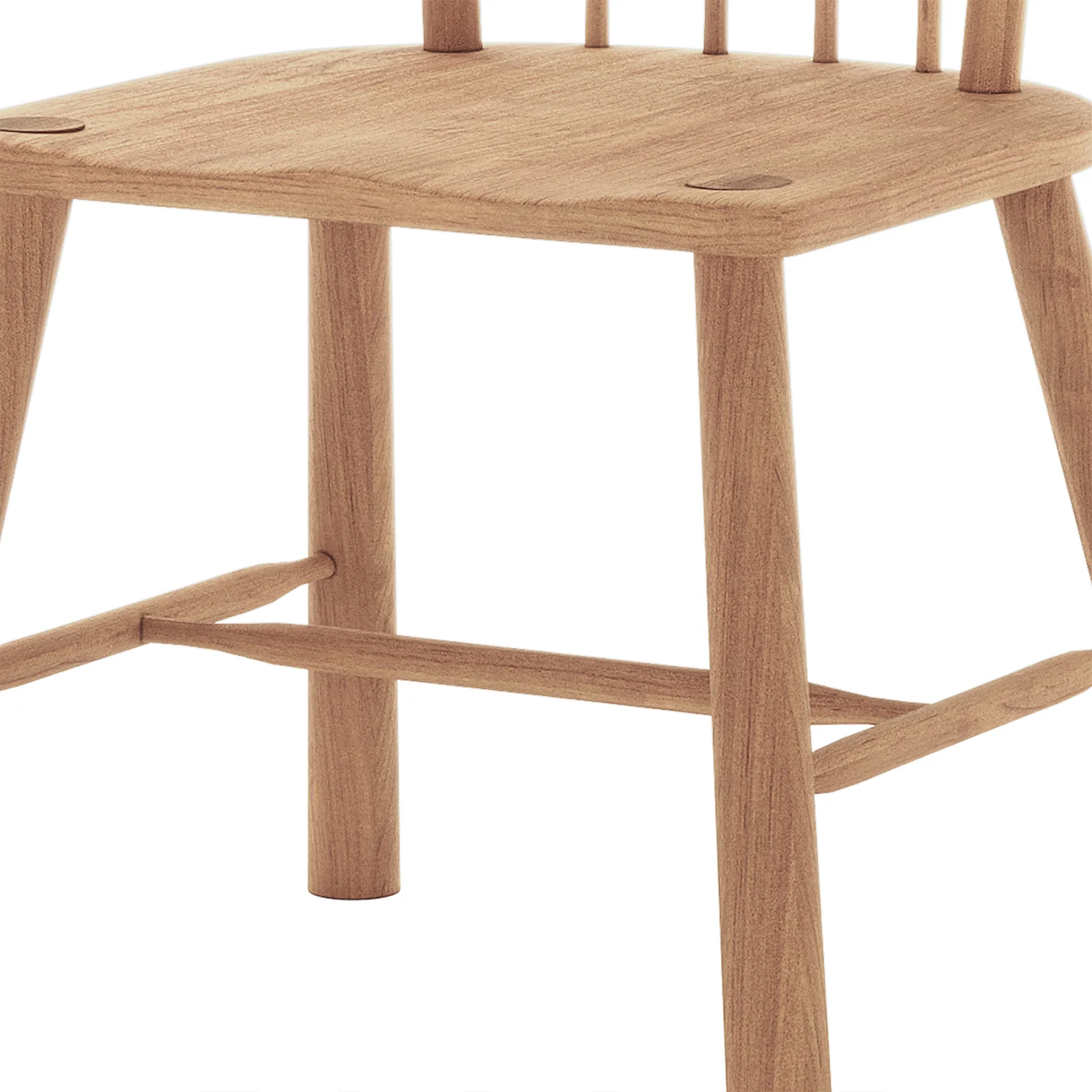 Leigh High Back Hardwood Dining Chair Set of 2 in Natural - Image 12