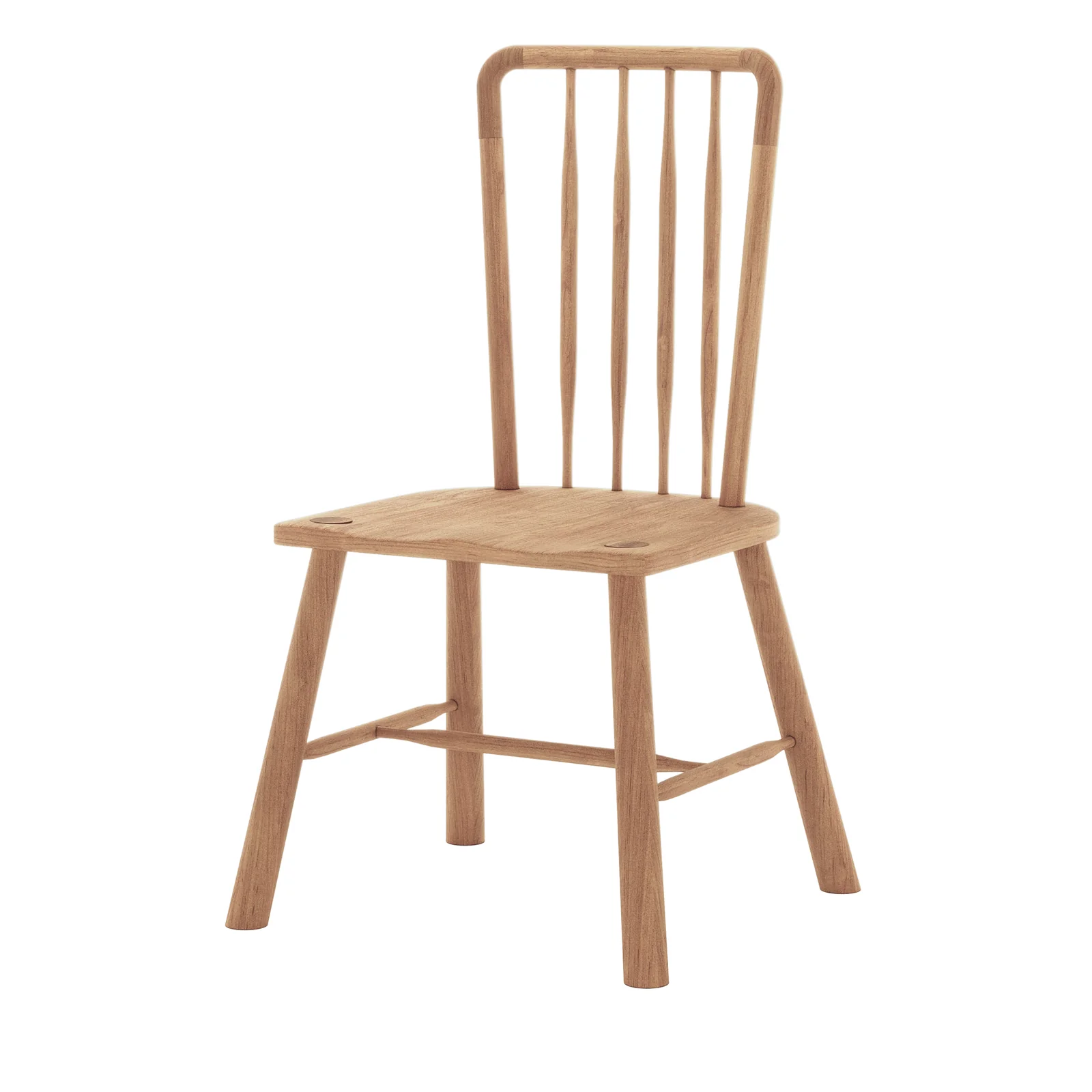 Leigh High Back Hardwood Dining Chair Set of 2 in Natural - Image 8