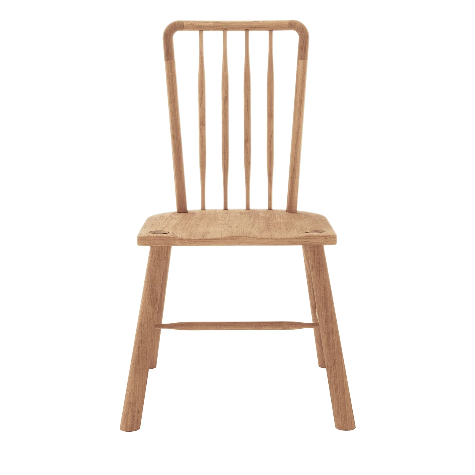 Leigh High Back Hardwood Dining Chair Set of 2 in Natural - Image 9