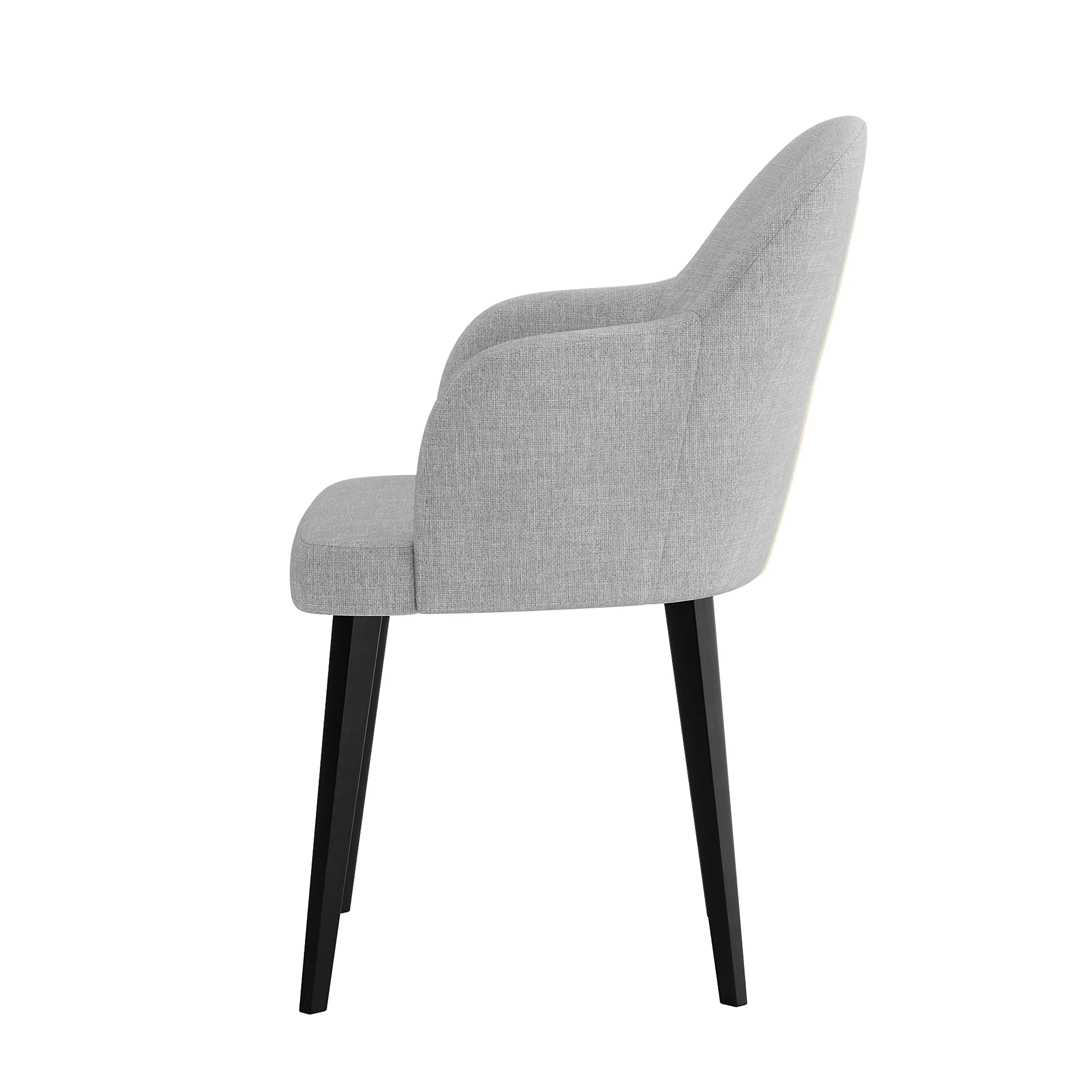 Lennon Linen Dining Chair Set of 2 in Light Grey - Image 6