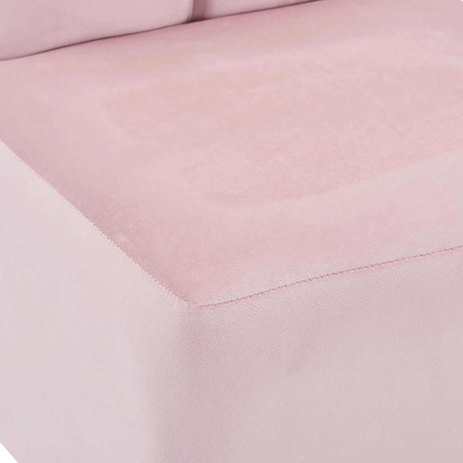 Lenore Velvet Kids Chair with Bunny Ears in Light Pink - Image 9