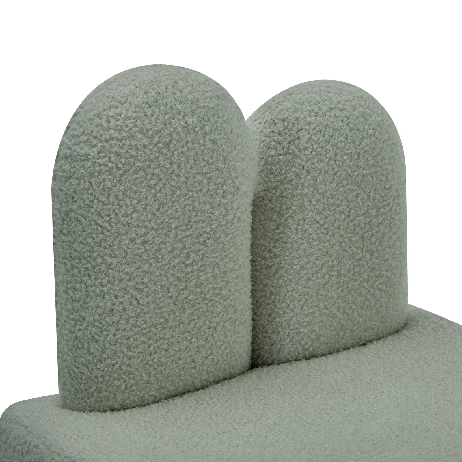 Lenore Velvet Kids Chair with Bunny Ears in Mint Green - Image 8