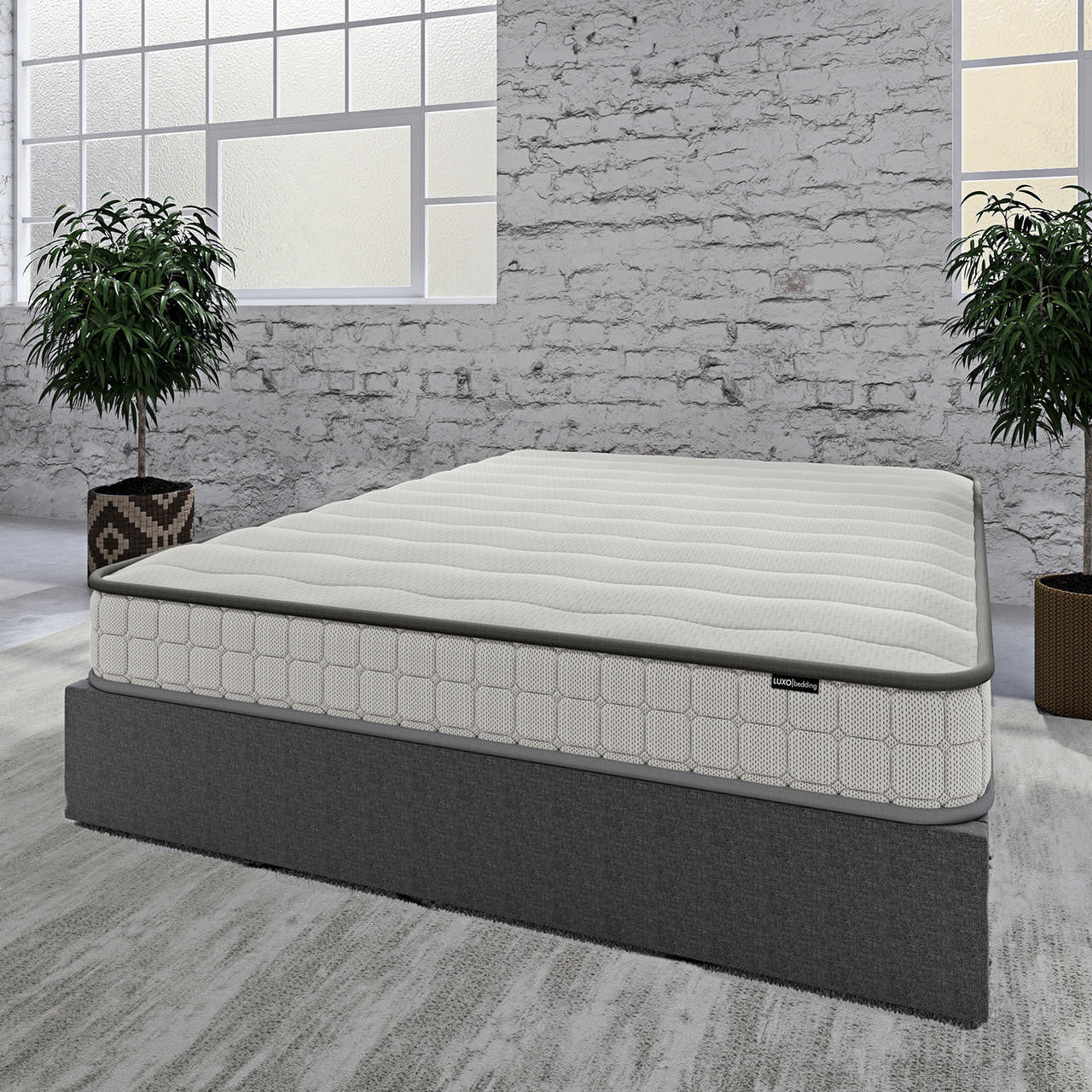 Logan & Cybele Queen Murphy Bed & Mattress Set in White - Image 15