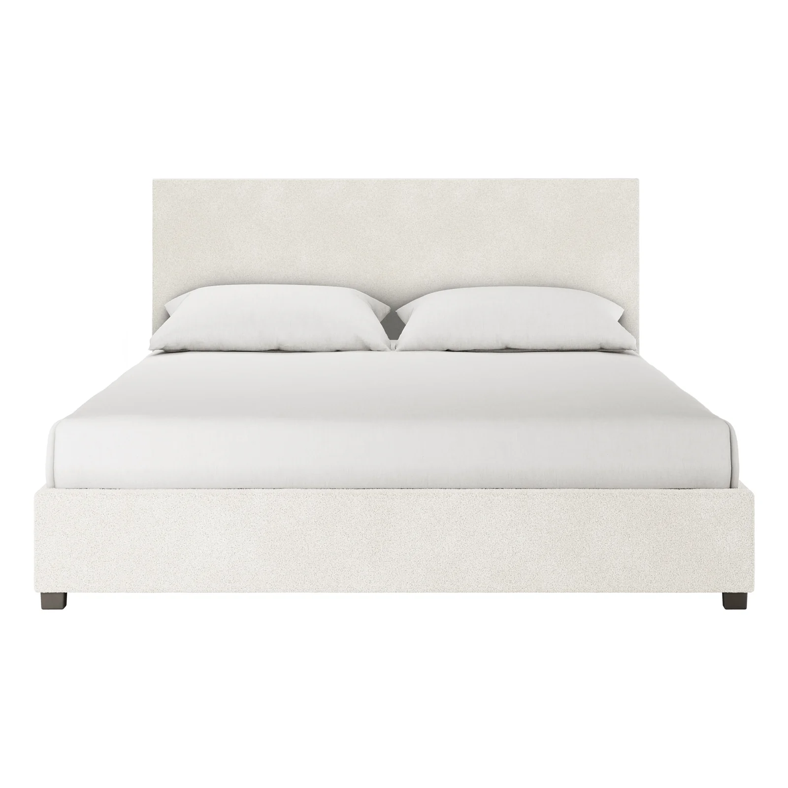 Lovita King Boucle Gas Lift Storage Bed in Cream White - Image 5