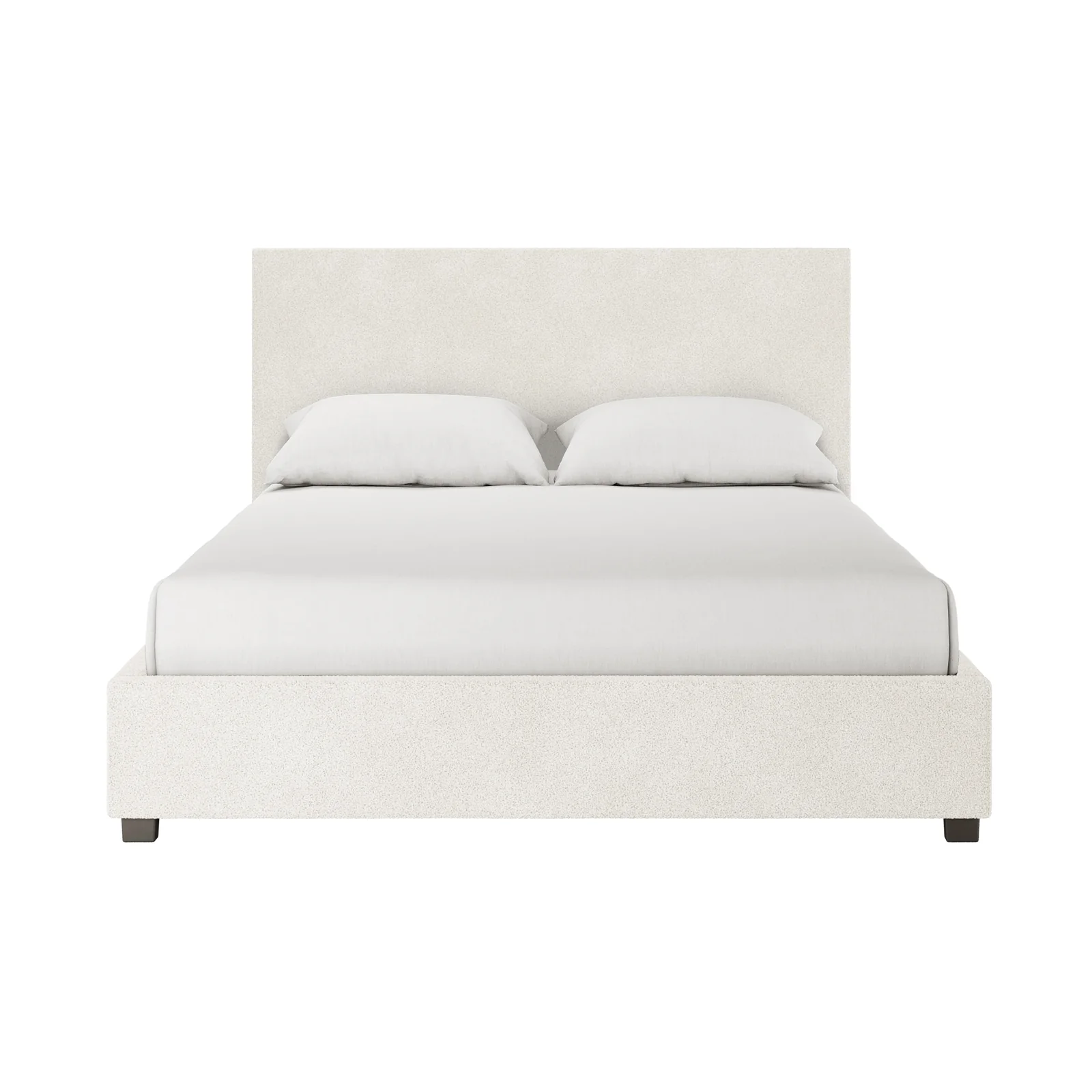 Lovita Queen Boucle Gas Lift Storage Bed in Cream White - Image 5