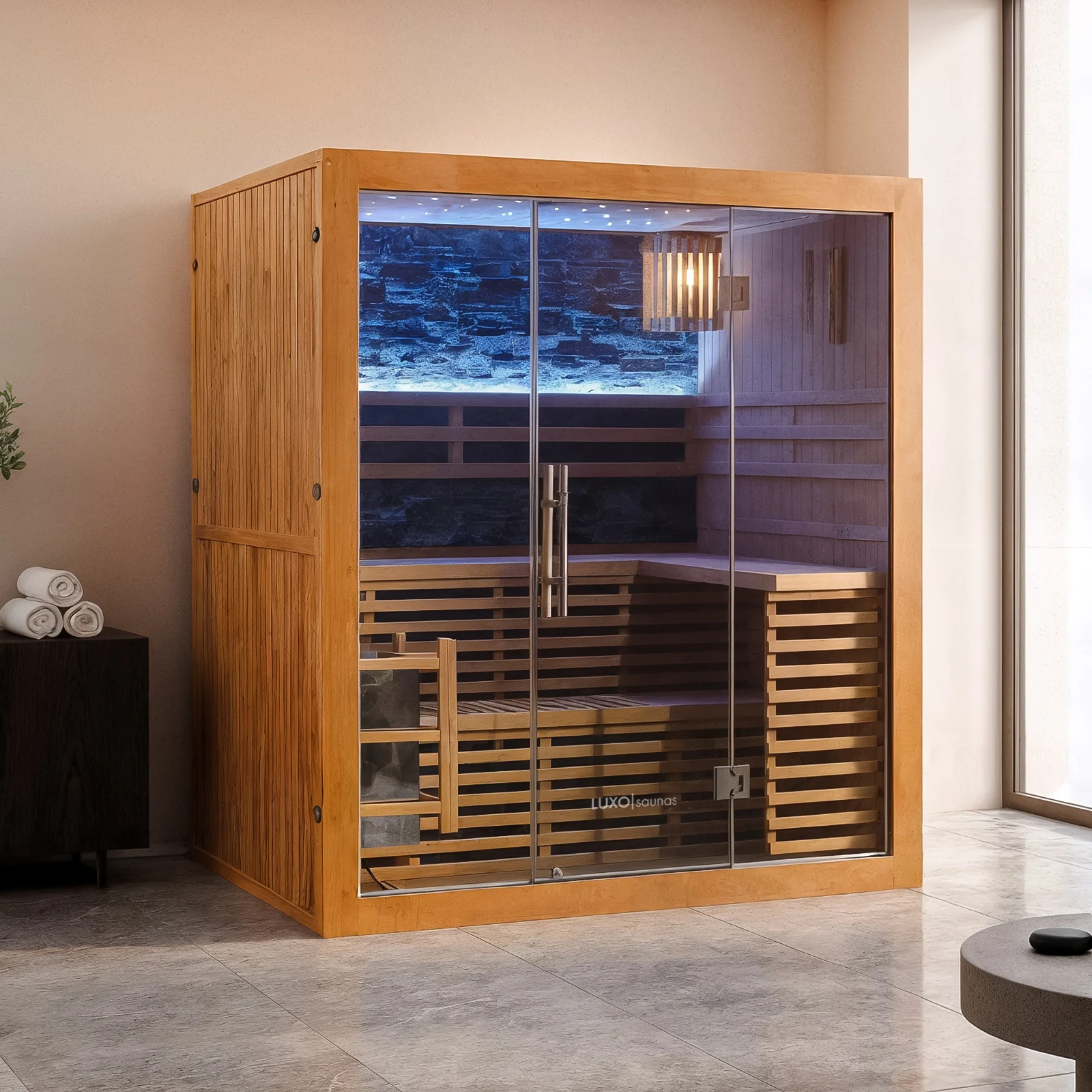 Loyly 3 Person Traditional Finnish Indoor Home Sauna - Image 2