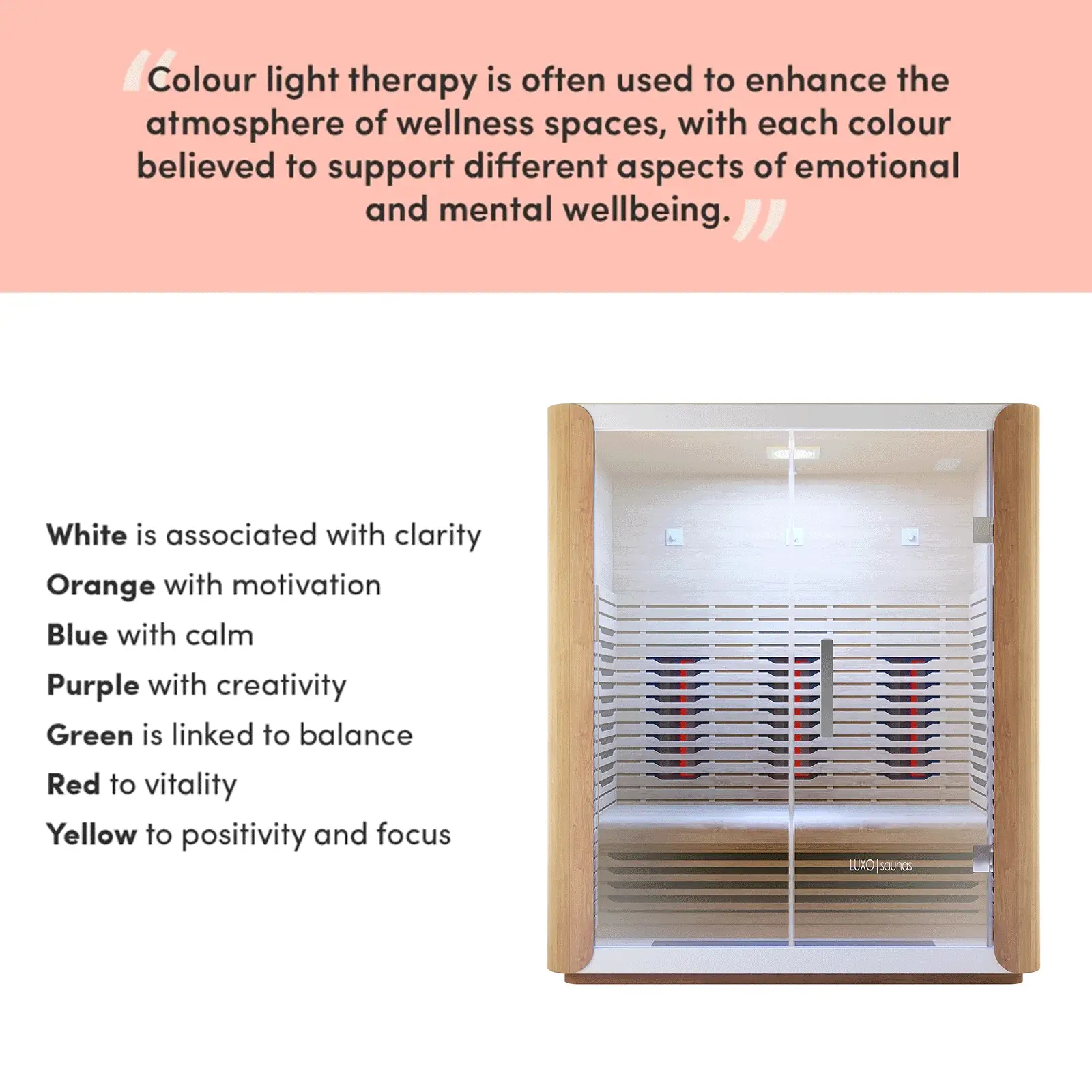 Lue 3 Person Full Spectrum Curved Infrared Indoor Home Sauna - Image 6