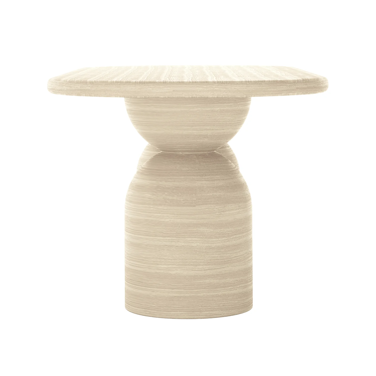 Lumen 220cm Outdoor Concrete Dining Table Set in Beige - Image 10