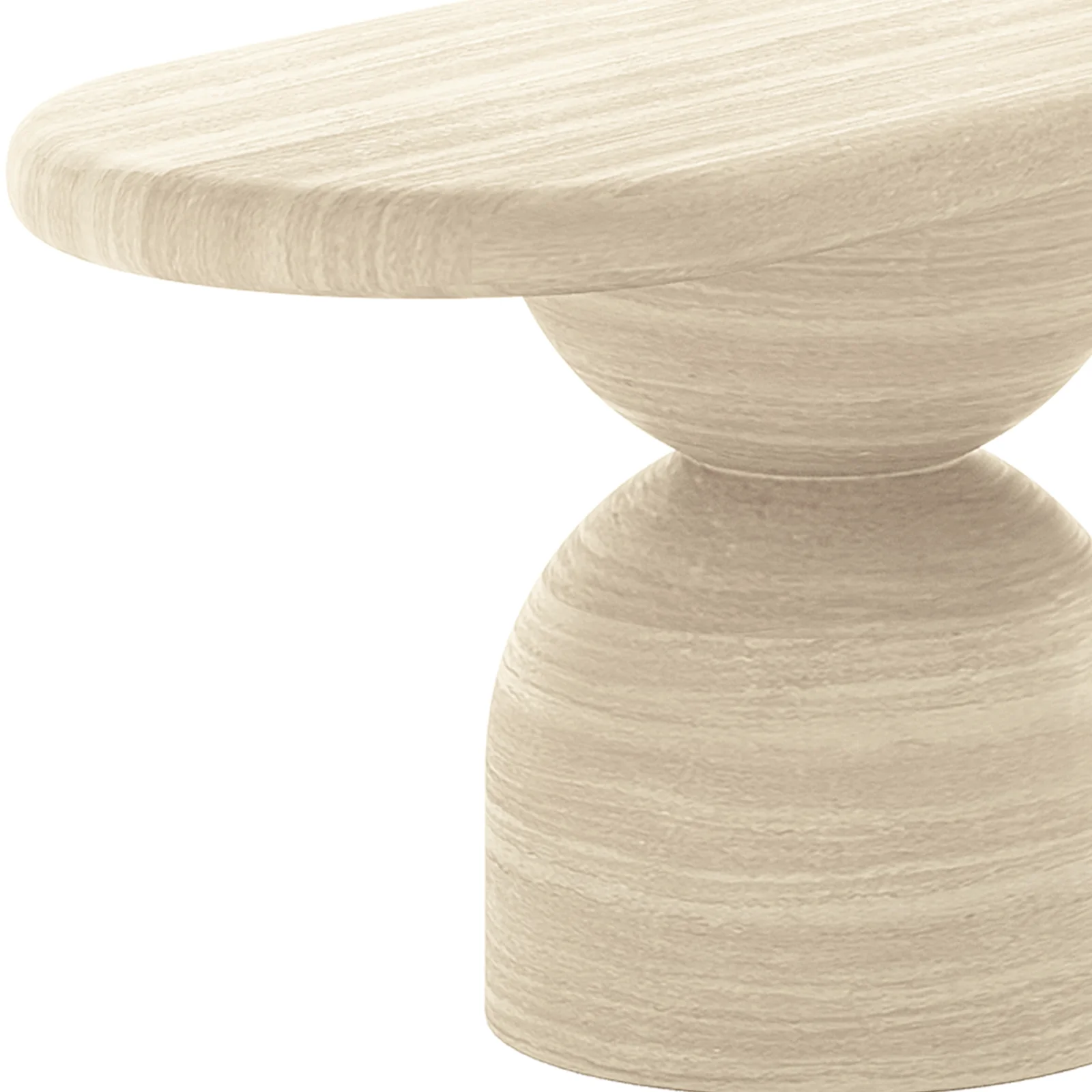 Lumen 220cm Outdoor Concrete Dining Table Set in Beige - Image 16