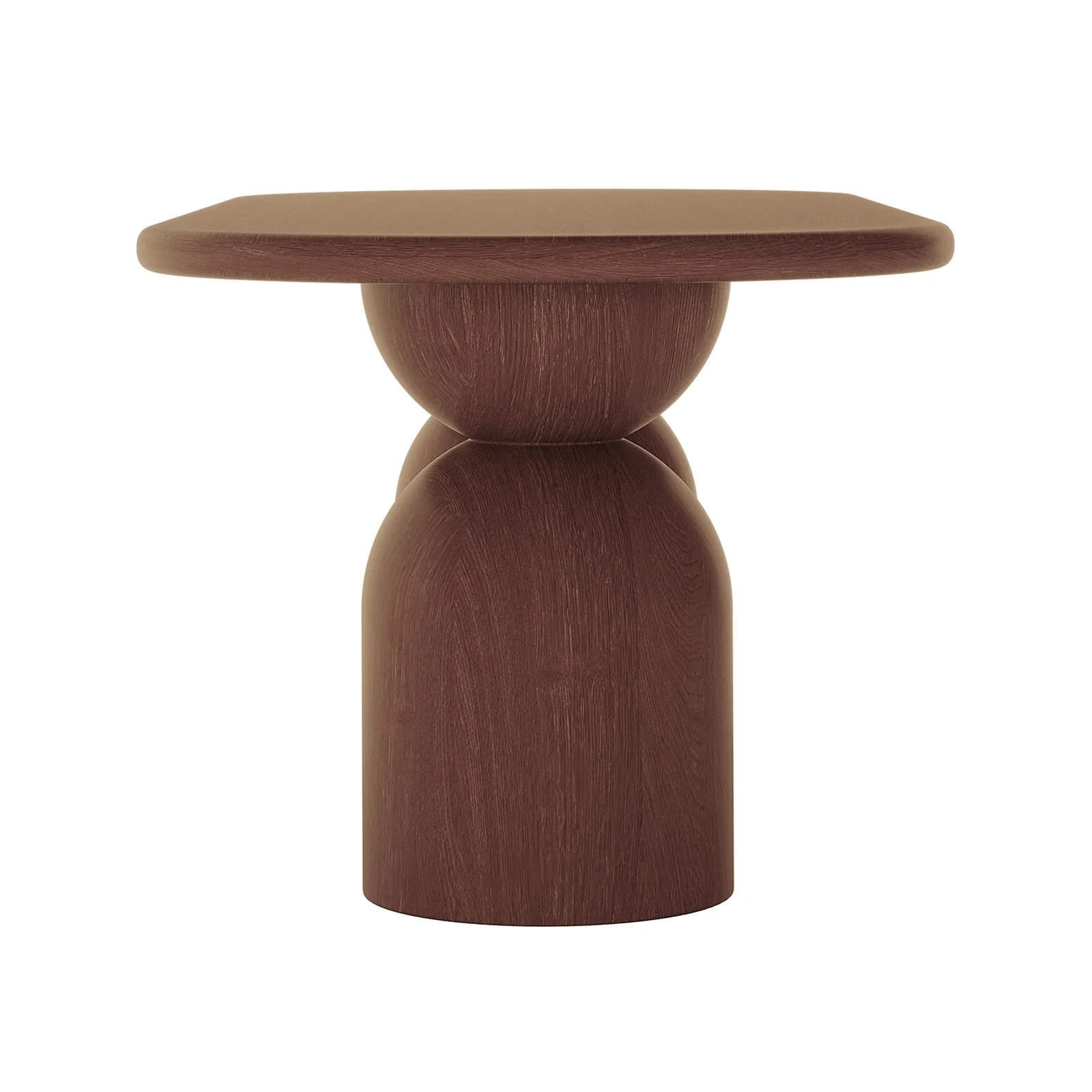 Lumen 220cm Oval Outdoor Concrete Dining Table in Chestnut - Image 8