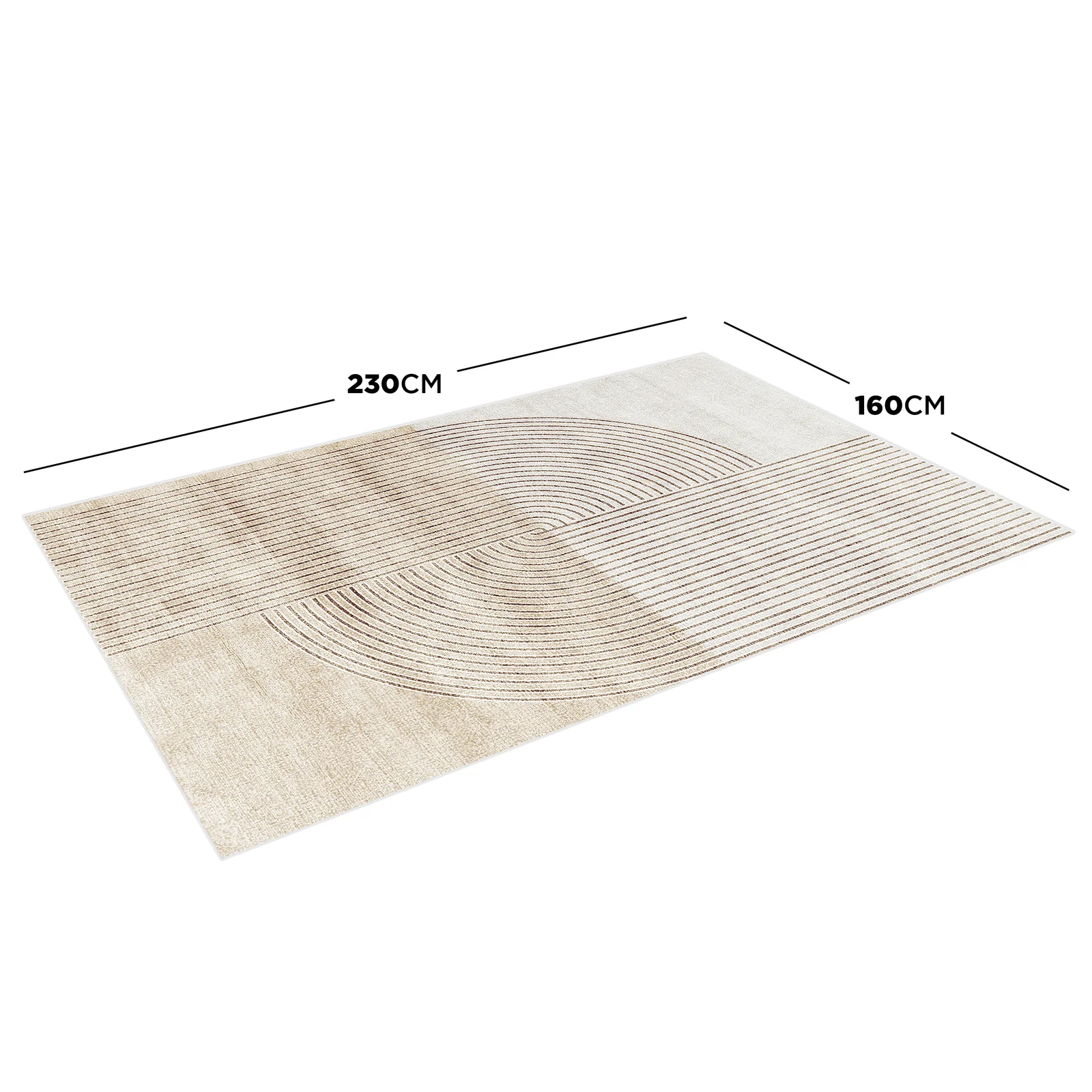 Lunder 160x230cm Modern Abstract Floor Rug - Image 3