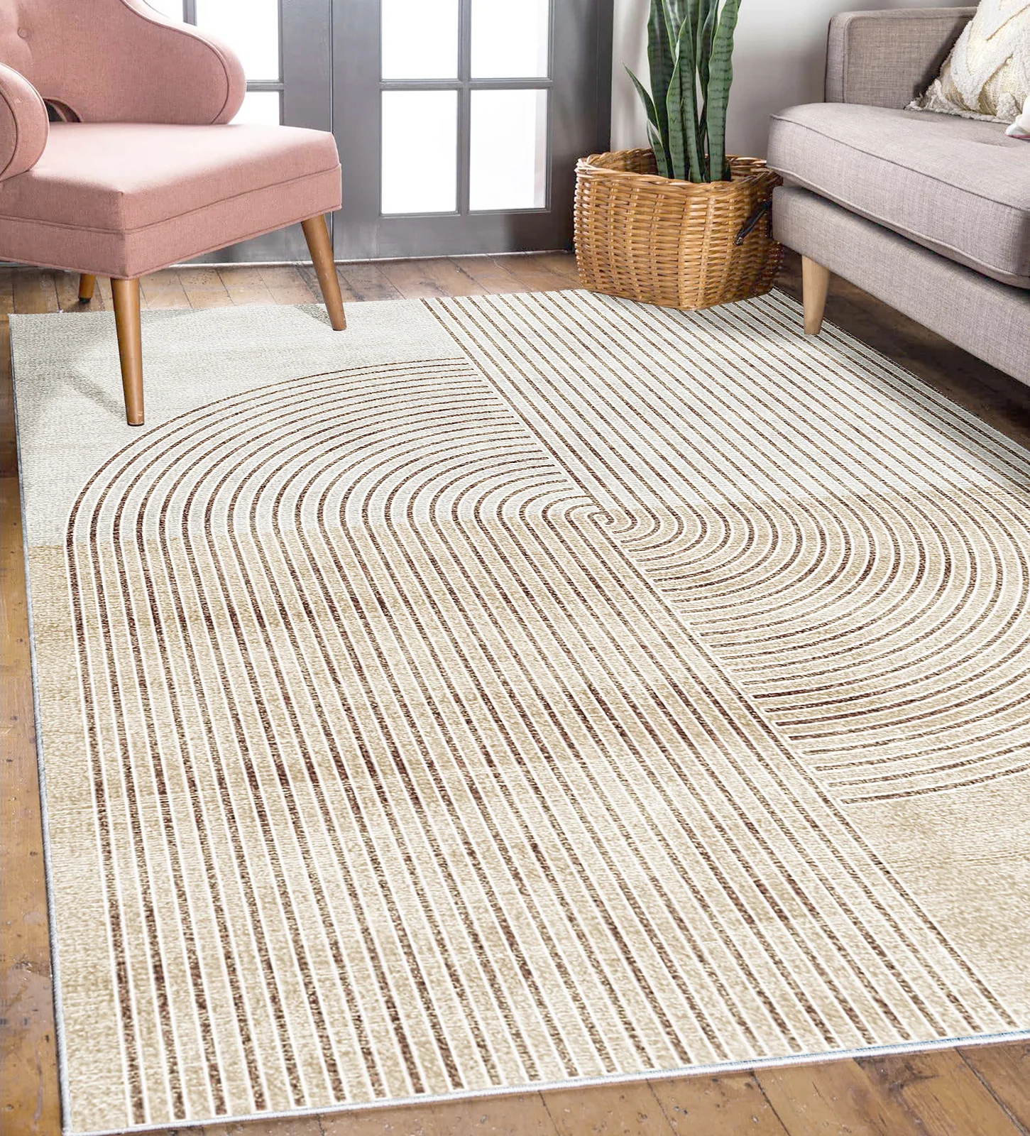 Lunder 200x300cm Modern Abstract Floor Rug - Image 2