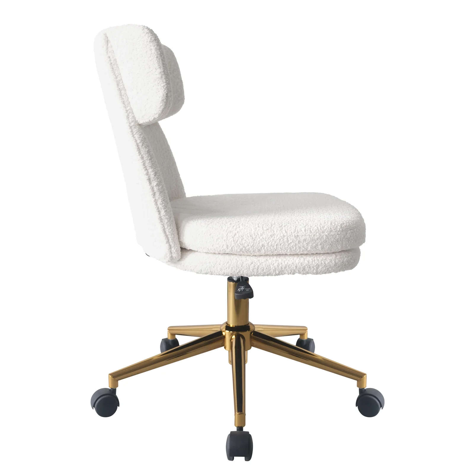 Luxo Aerona High Back Boucle Office Chair in Cream White - Image 6