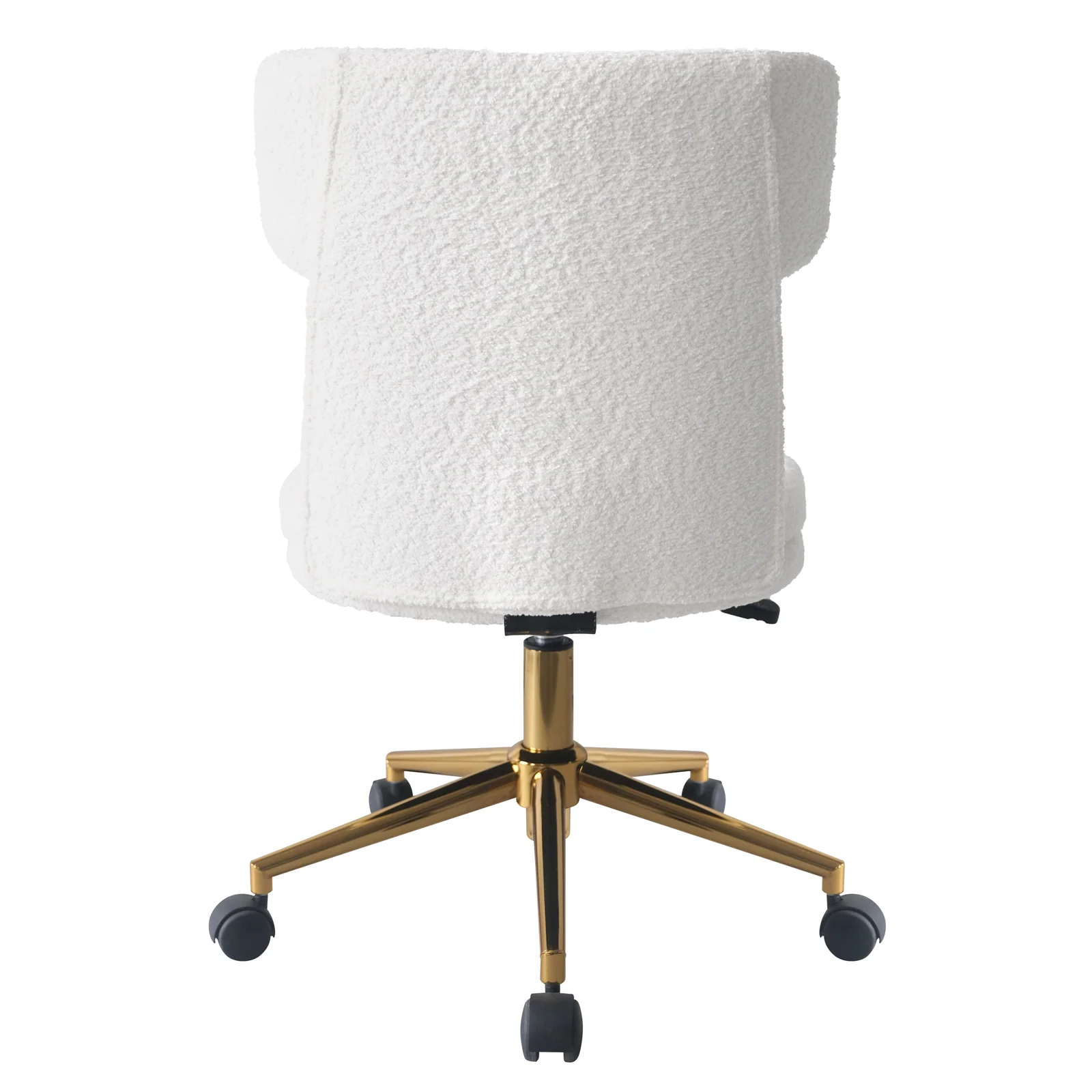 Luxo Aerona High Back Boucle Office Chair in Cream White - Image 7