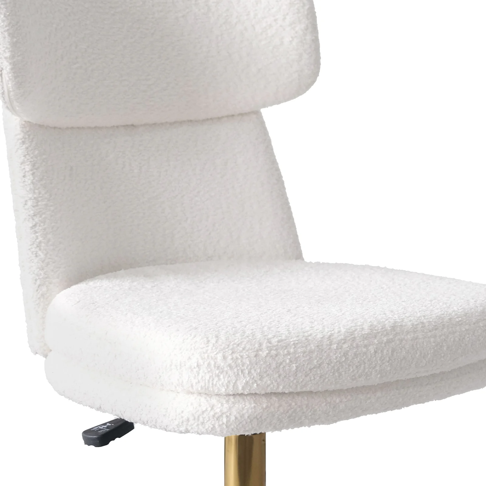 Luxo Aerona High Back Boucle Office Chair in Cream White - Image 8