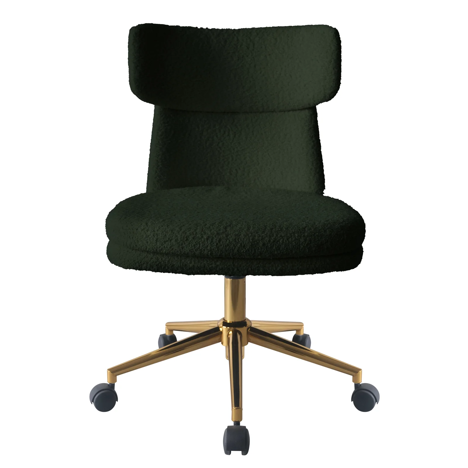 Luxo Aerona High Back Boucle Office Chair in Dark Green