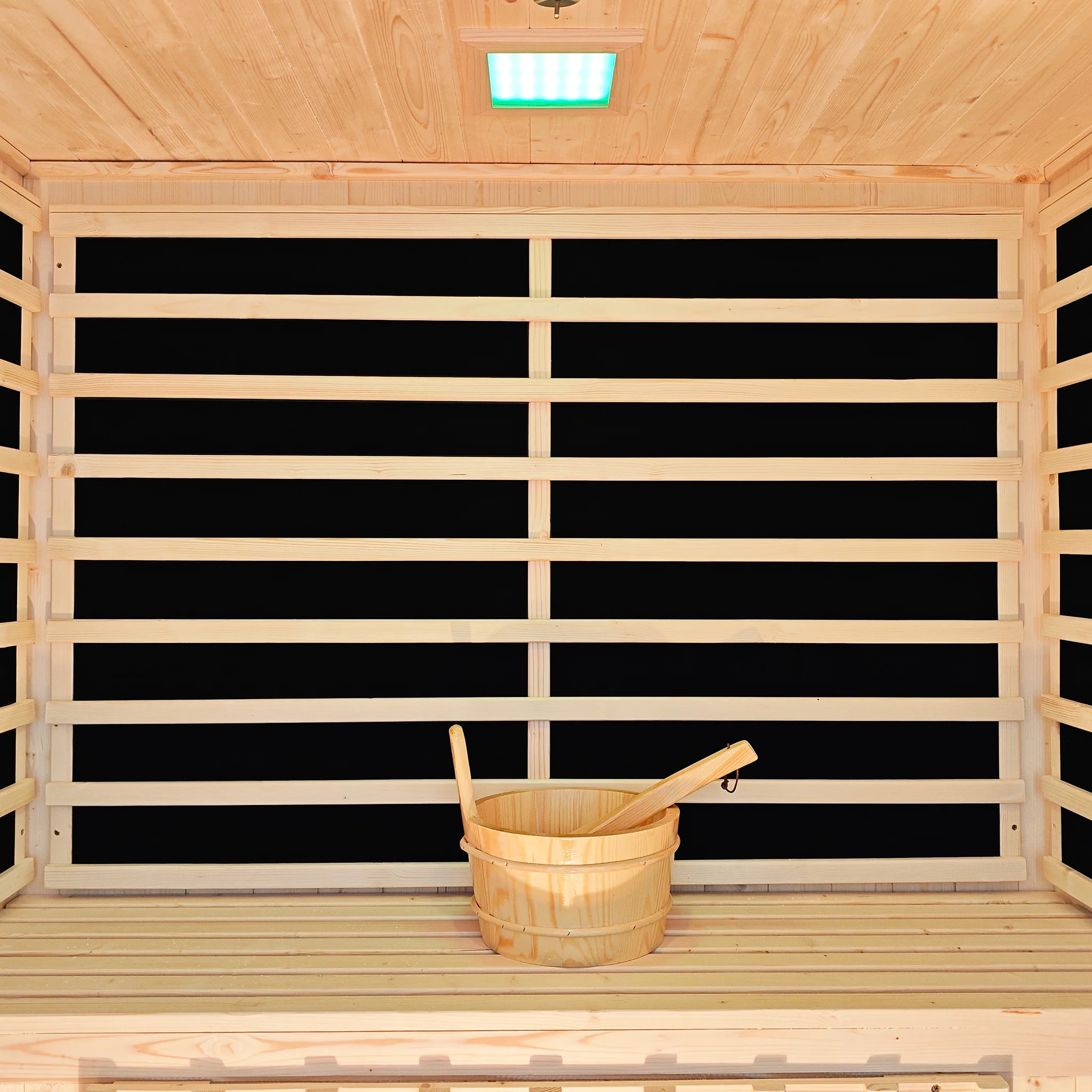 Kiima 3-Person Hybrid Infrared & Finnish Outdoor Sauna in Natural - Image 5