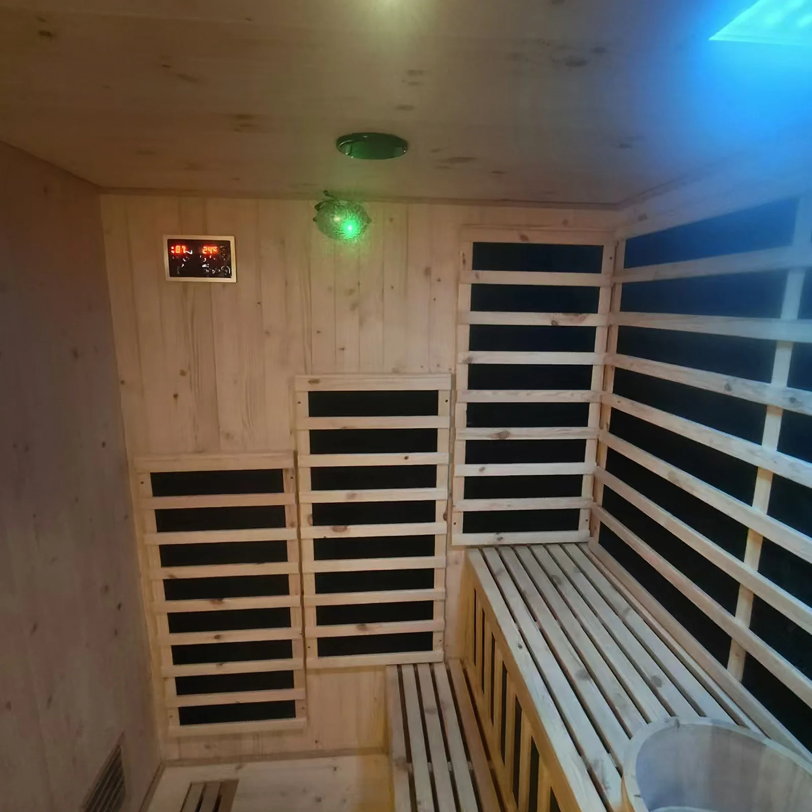 Kiima 6-Person Hybrid Infrared & Finnish Outdoor Sauna in Natural - Image 6
