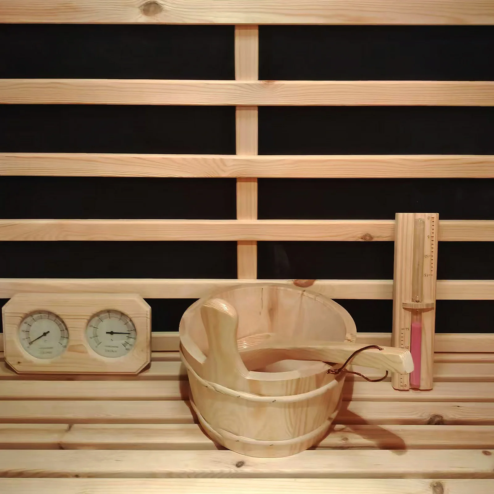 Kiima 6-Person Hybrid Infrared & Finnish Outdoor Sauna in Natural - Image 7