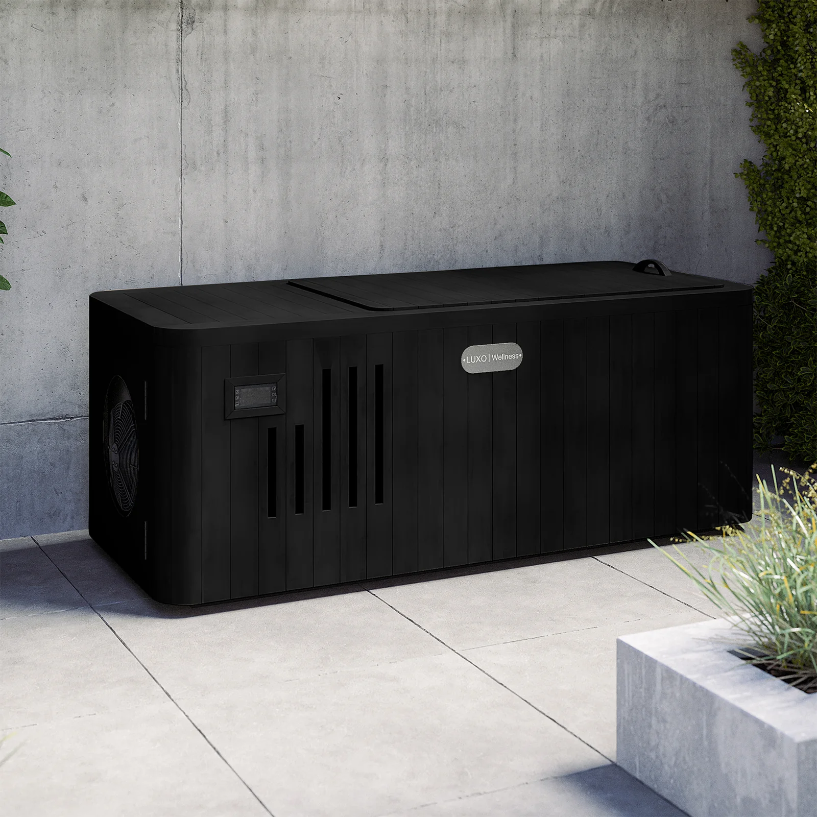 Lambert 2-Person 1HP Chiller Ice Bath in Black - Image 3