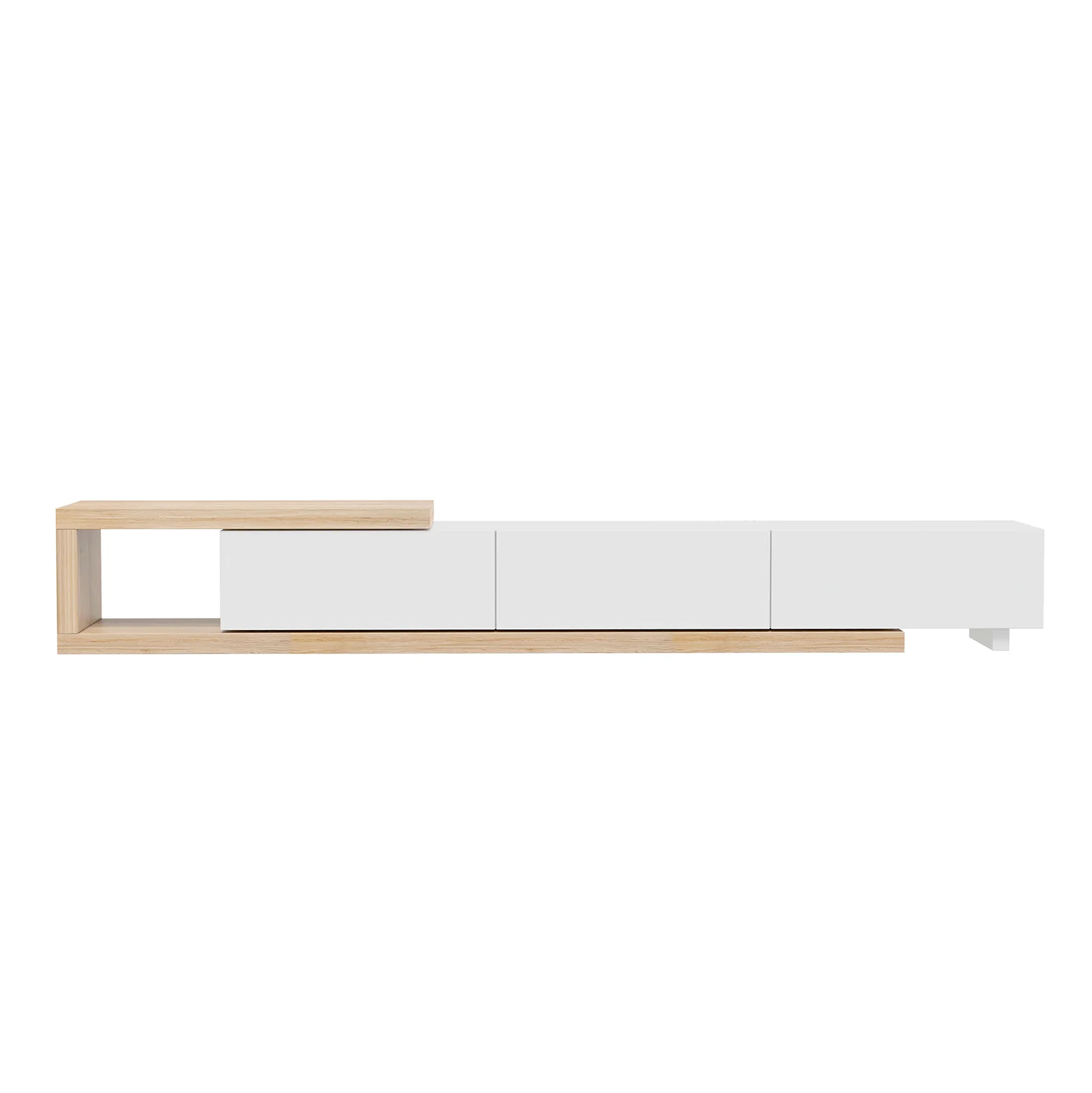 Mable Extendable Entertainment Unit Drawers White