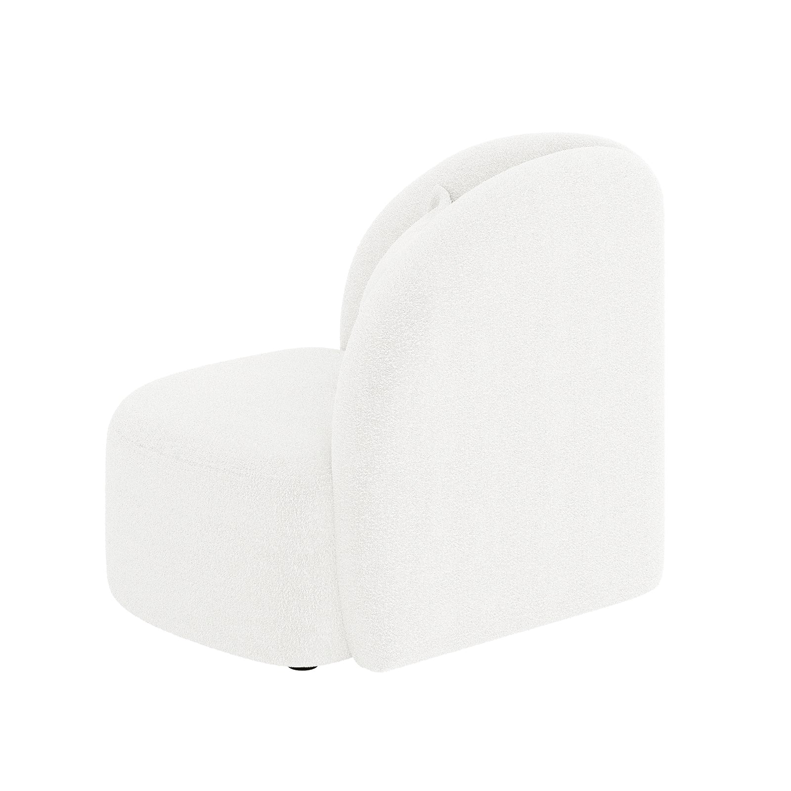 Mahsa Boucle Kids Sofa with Pillow in Cream White - Image 5