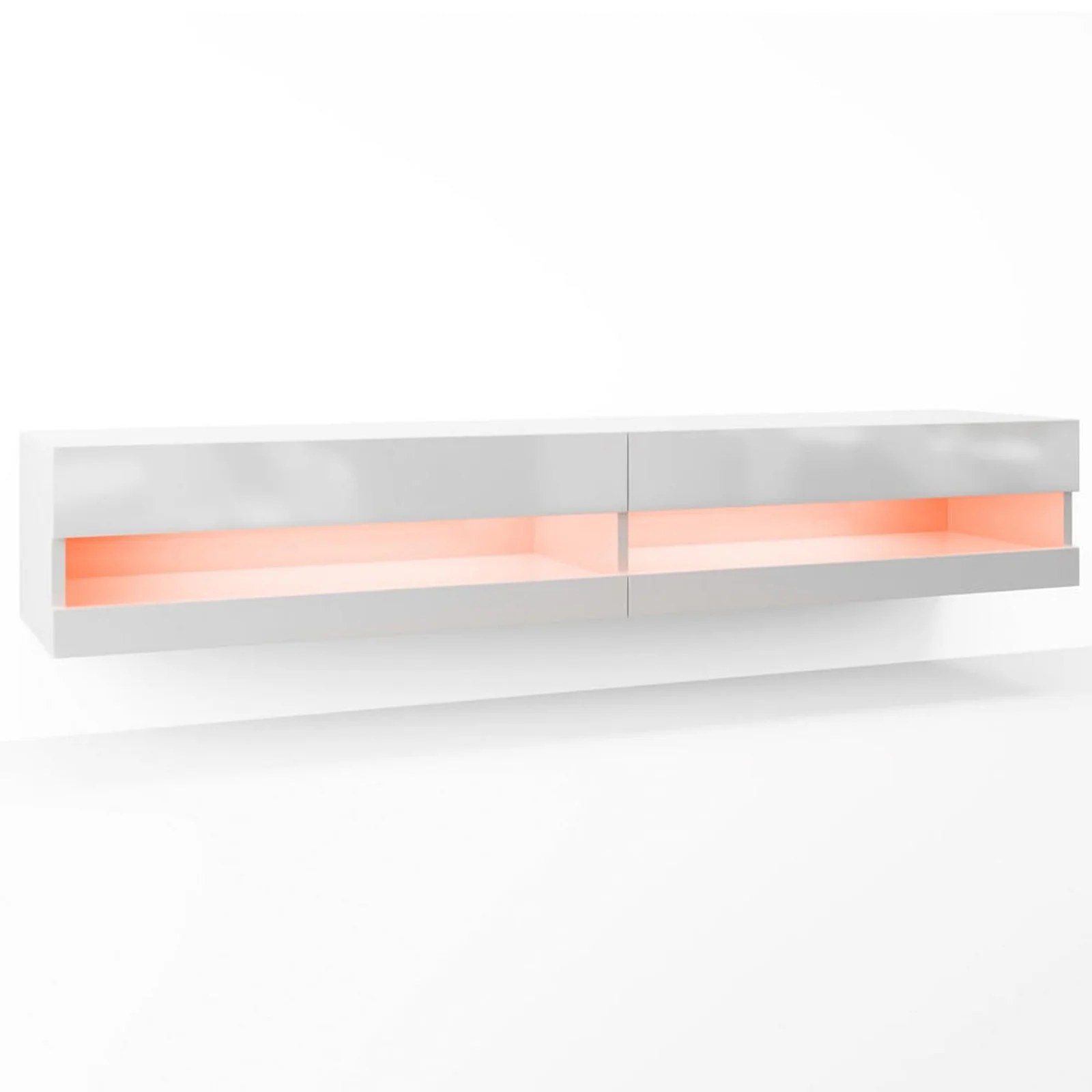 Marshall 180cm Floating LED TV Unit with Storage in White - Image 12