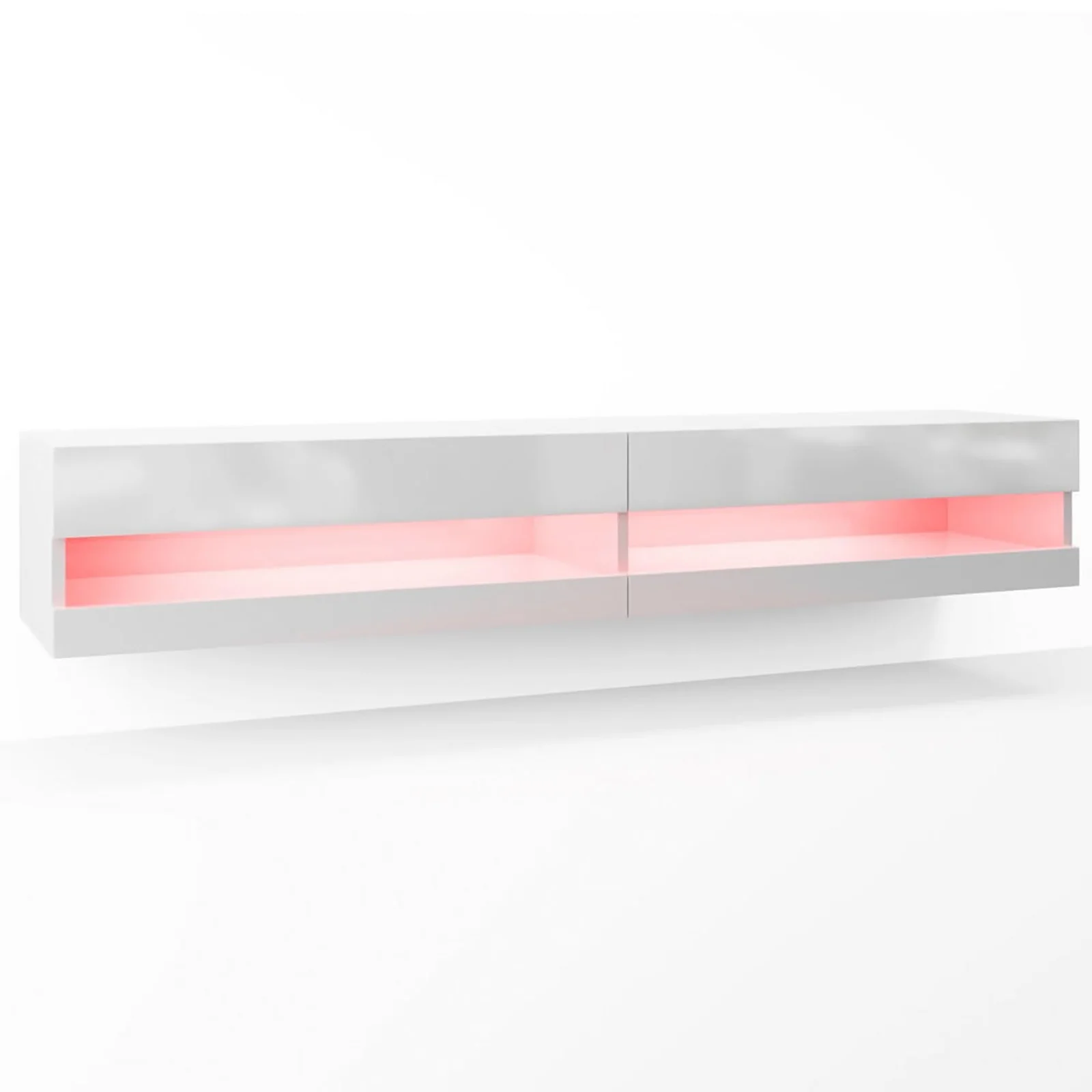 Marshall 180cm Floating LED TV Unit with Storage in White - Image 13