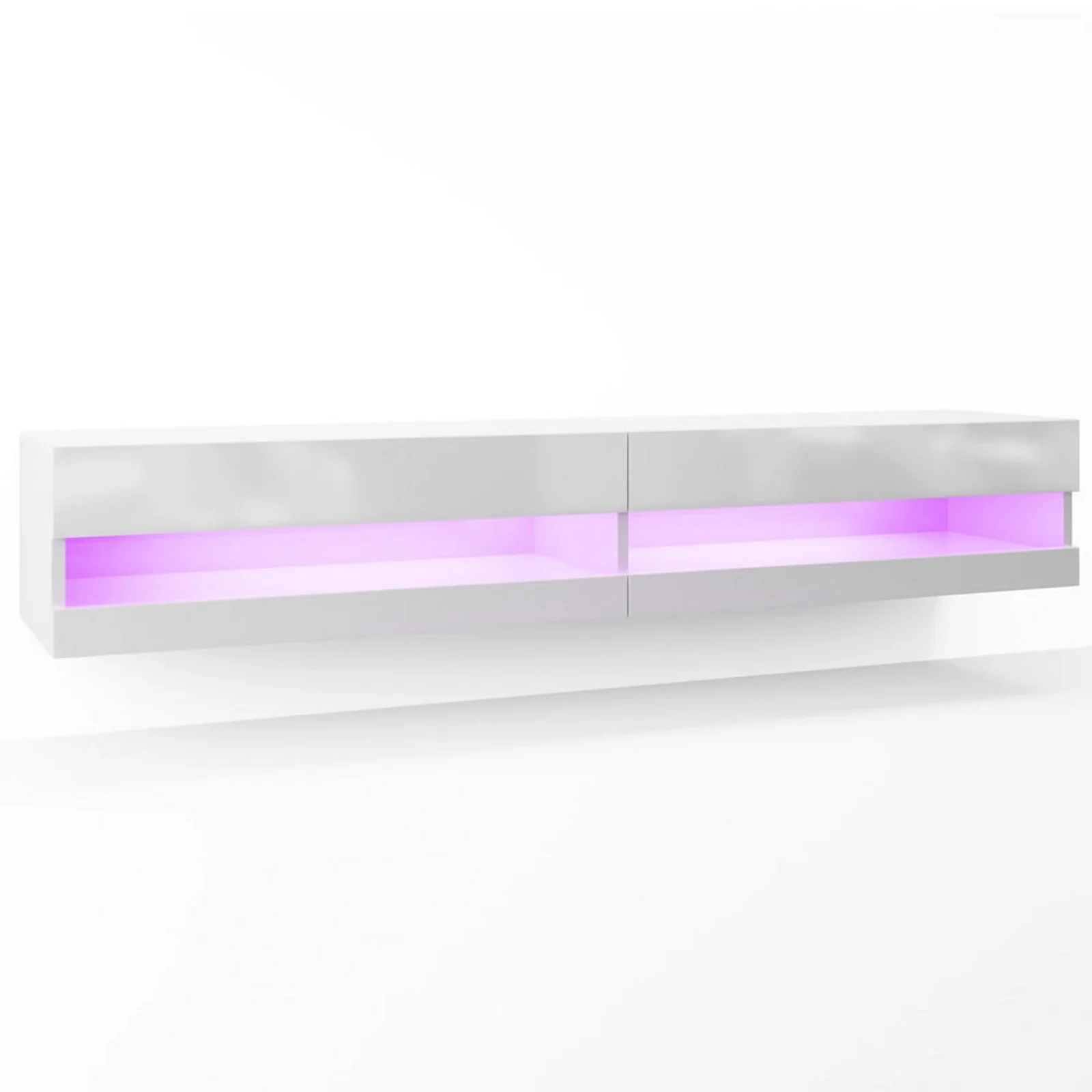 Marshall 180cm Floating LED TV Unit with Storage in White - Image 3