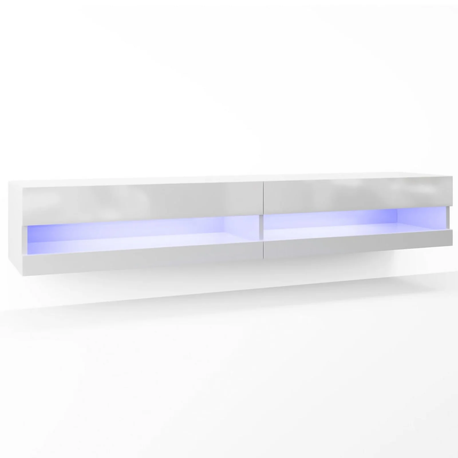 Marshall 180cm Floating LED TV Unit with Storage in White - Image 6