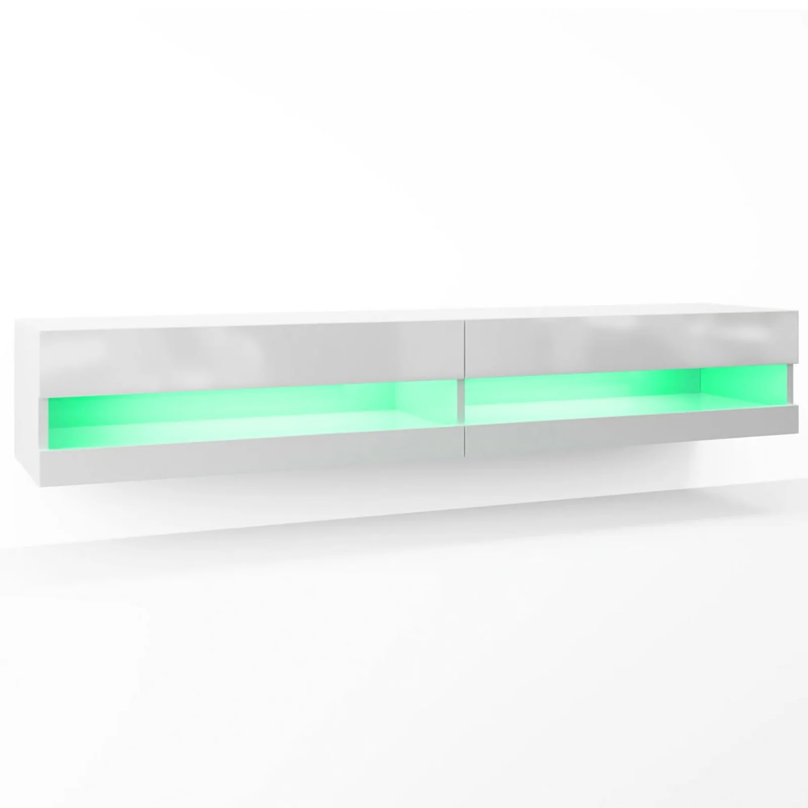 Marshall 180cm Floating LED TV Unit with Storage in White - Image 7