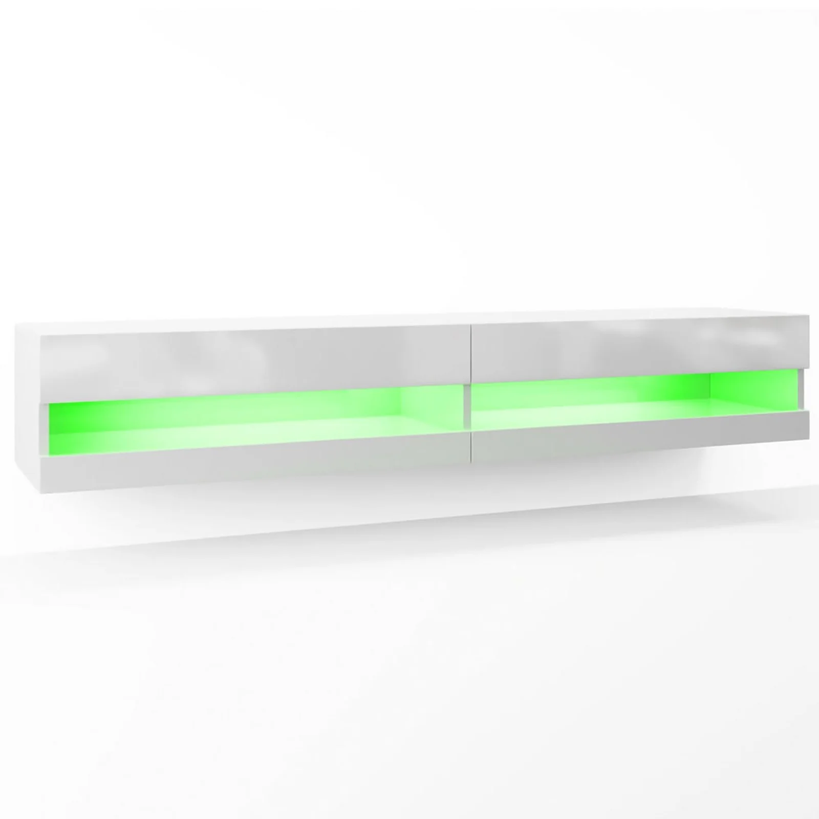 Marshall 180cm Floating LED TV Unit with Storage in White - Image 8