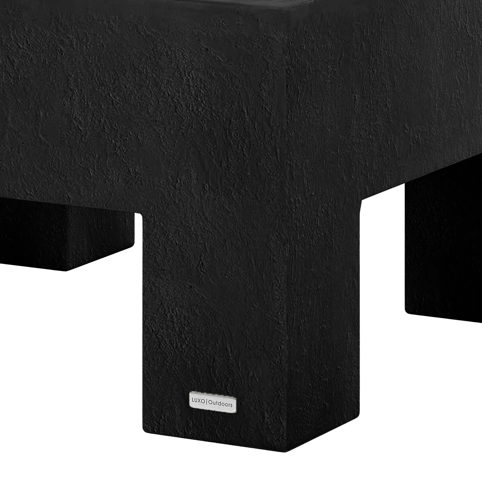 Maxon Square Outdoor Concrete Coffee Table in Black - Image 8