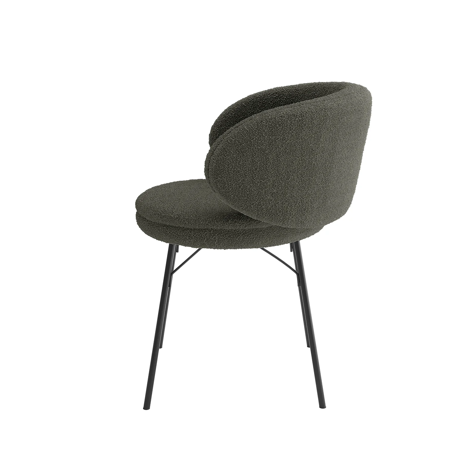 Meily Boucle Dining Chair Set of 2 in Green - Image 6