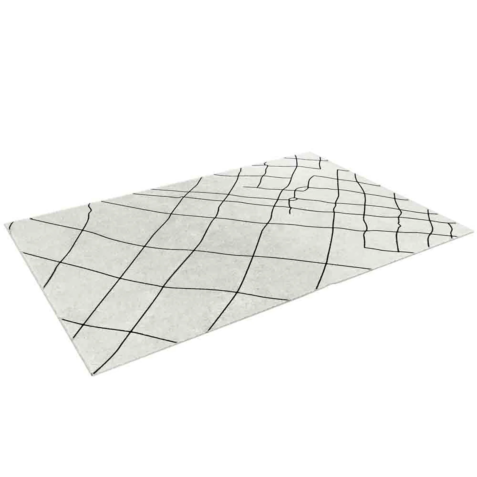 Melody 160x230cm Modern Floor Rug in Black & White - Image 4