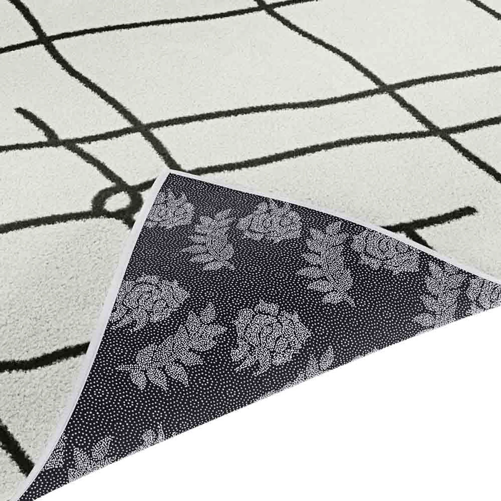 Melody 160x230cm Modern Floor Rug in Black & White - Image 6