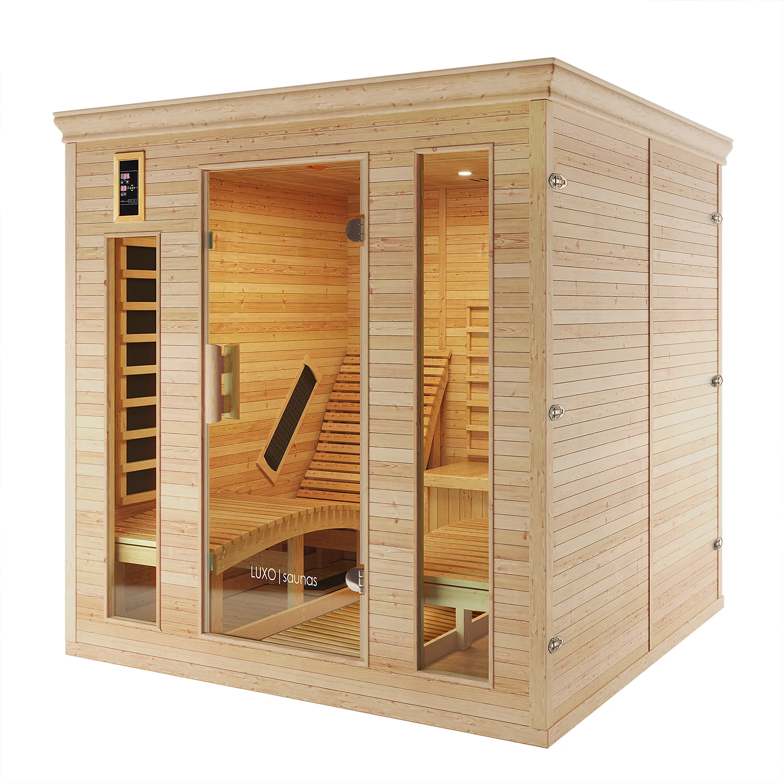 Metsa 3 Person Hybrid Carbon Fibre Indoor Infrared Sauna - Image 5