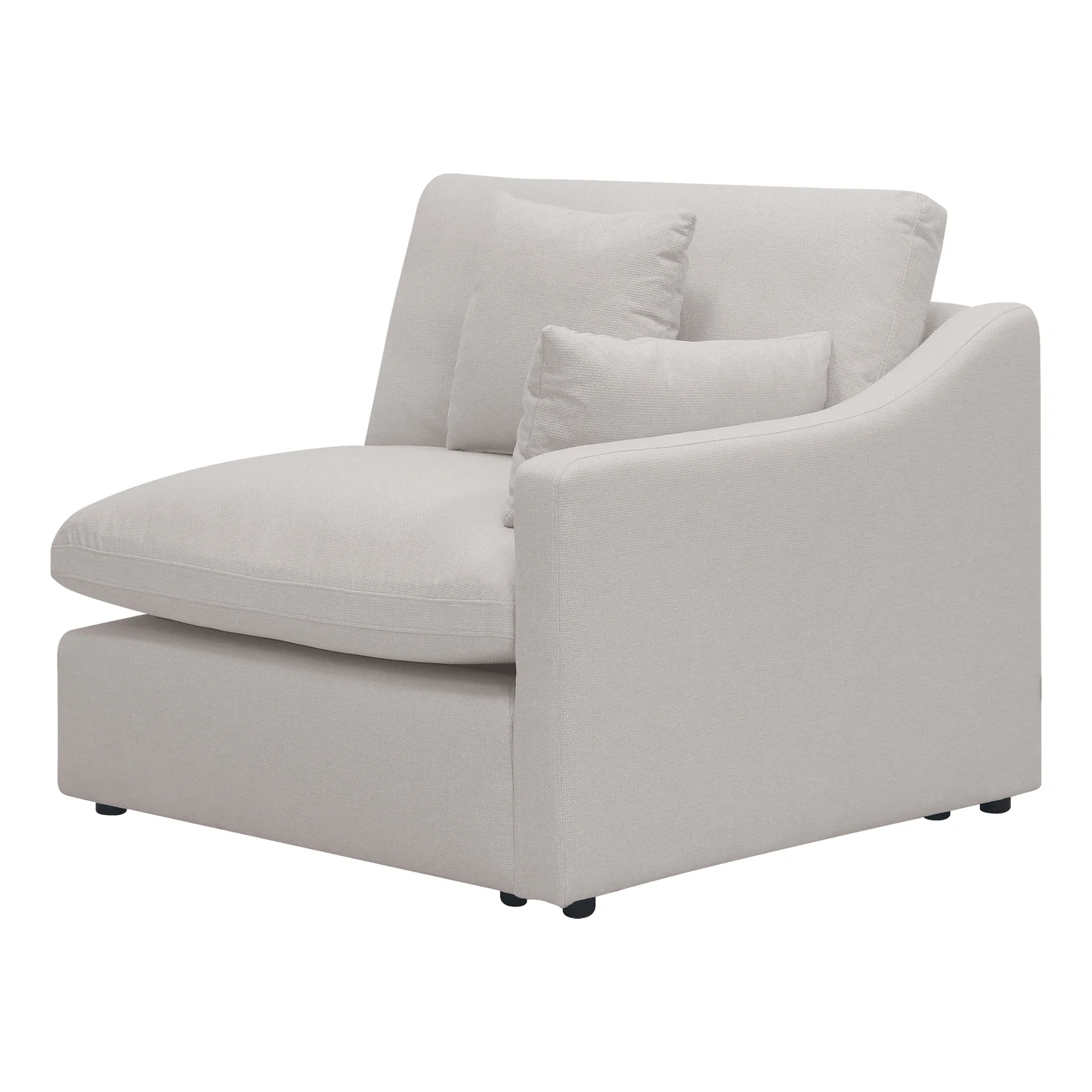 Millie 3 Seater Modular CleanGuard Fabric Sofa in Light Grey - Image 11