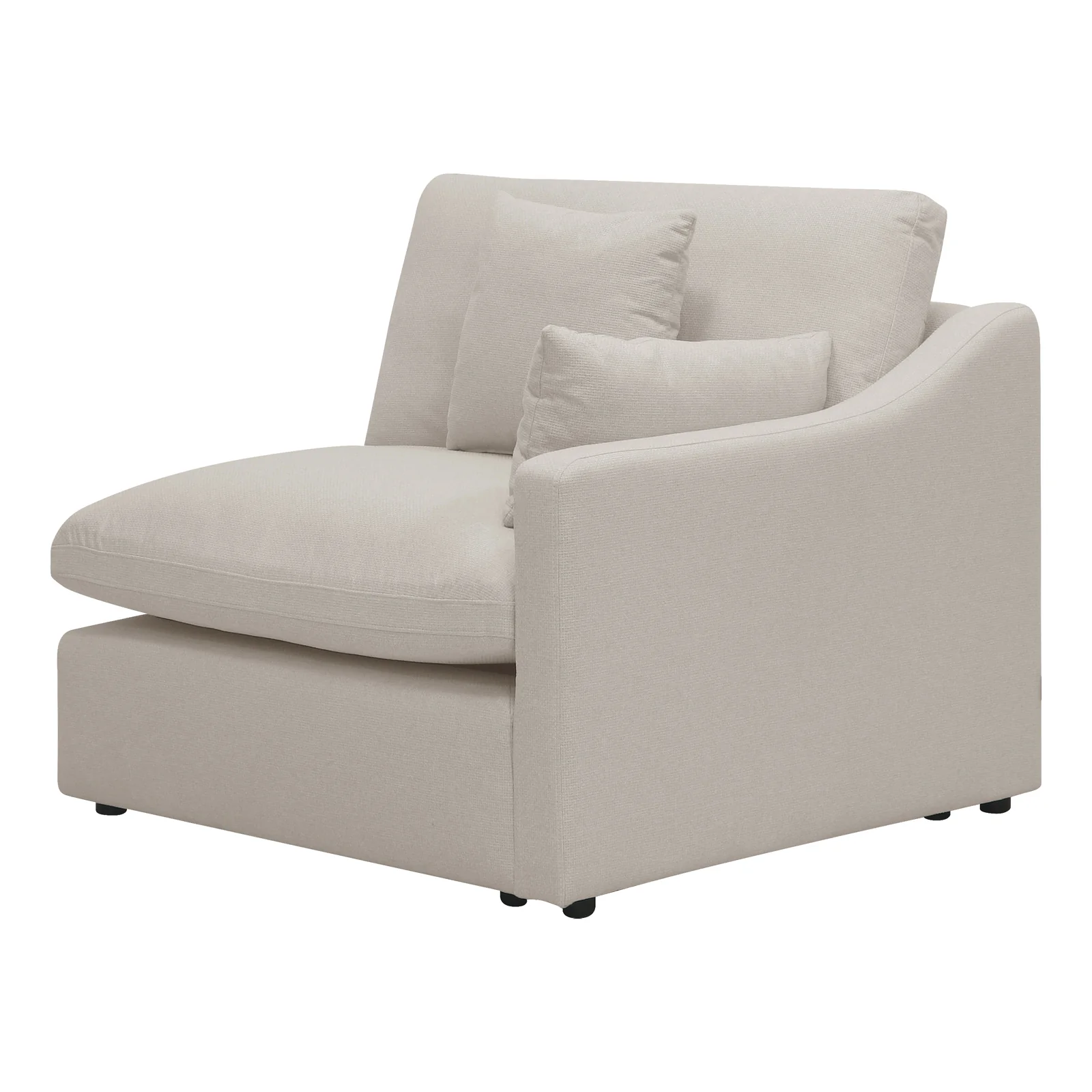 Millie 3 Seater Spill-Resistant Modular Sofa in Light Beige - Image 11