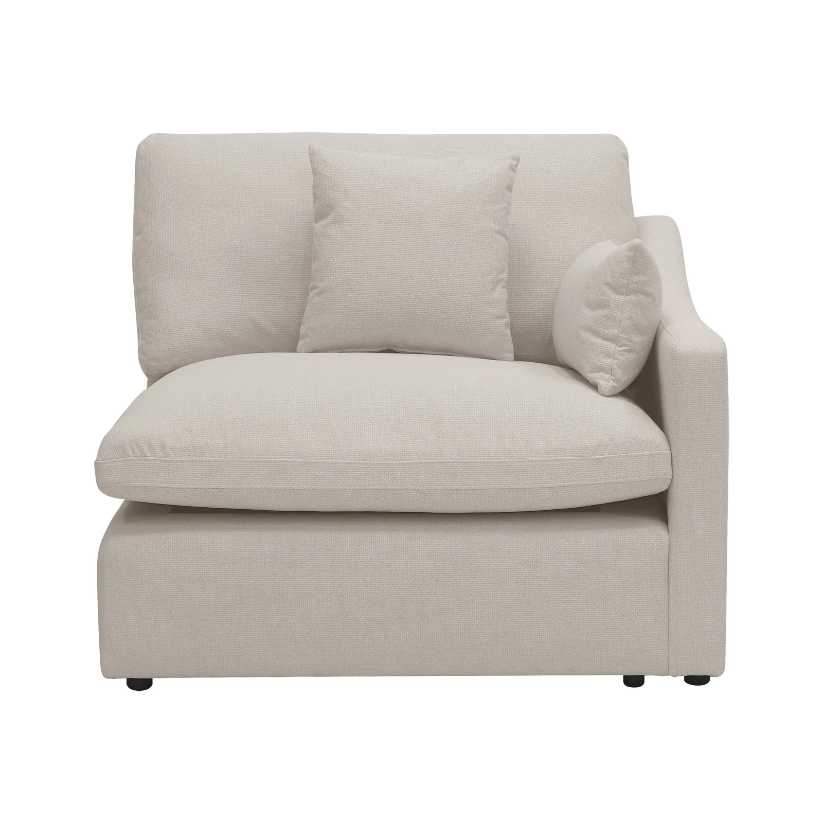 Millie 4 Seater Spill-Resistant Modular Sofa in Light Beige - Image 9
