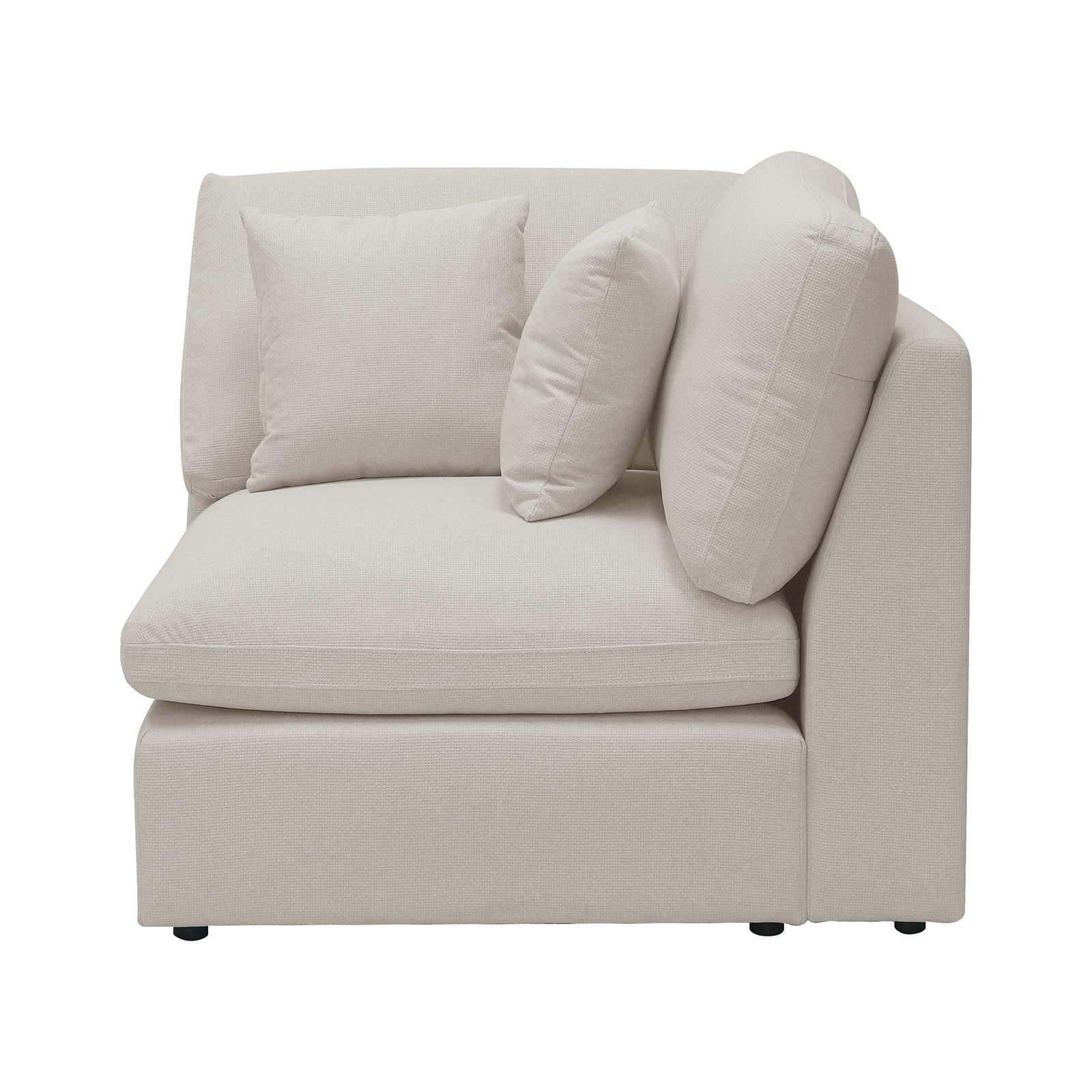 Millie 5 Seater Spill-Resistant Modular Sofa in Light Beige - Image 11