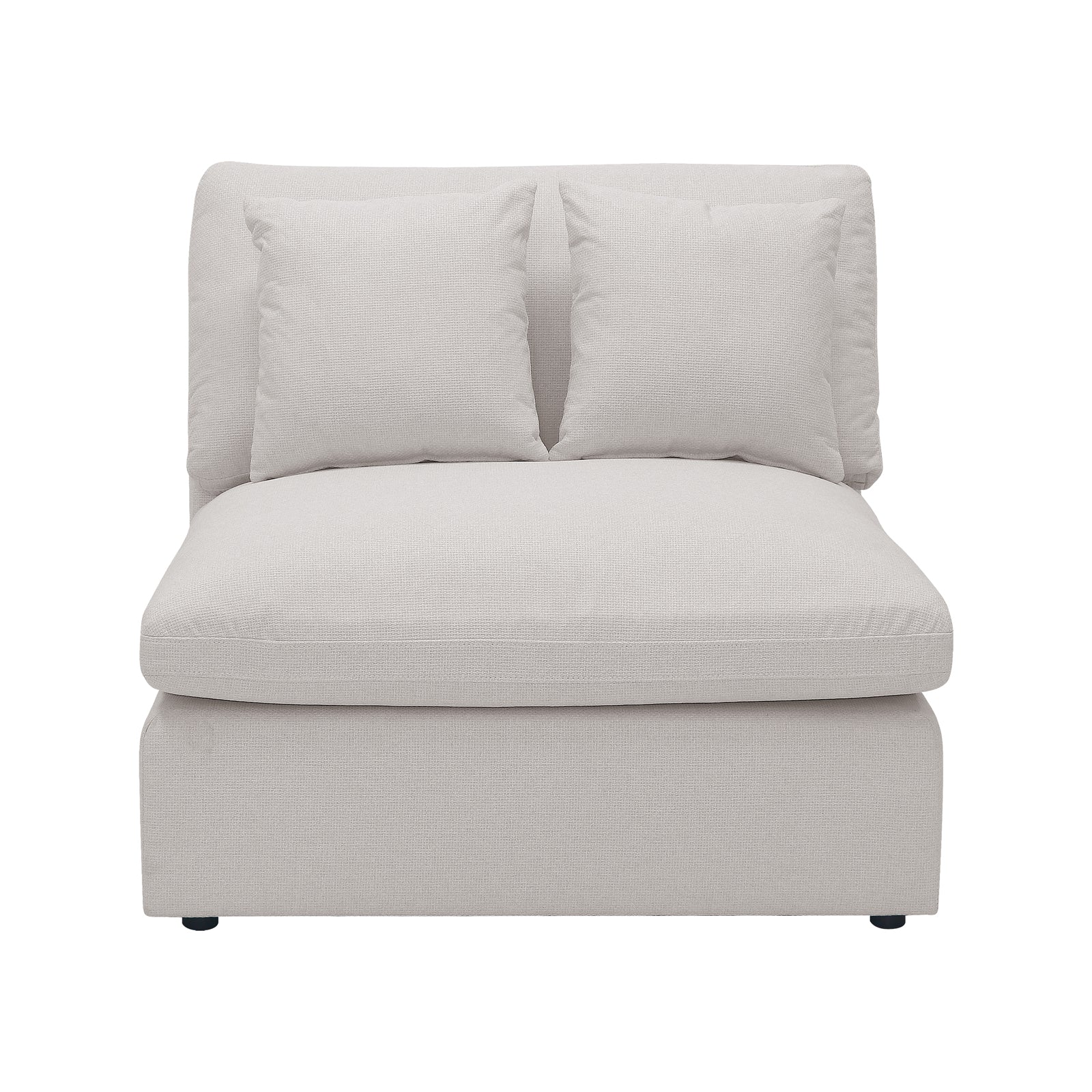Millie 6 Seater Sectional Fabric Sofa in Warm Light Grey - Image 10